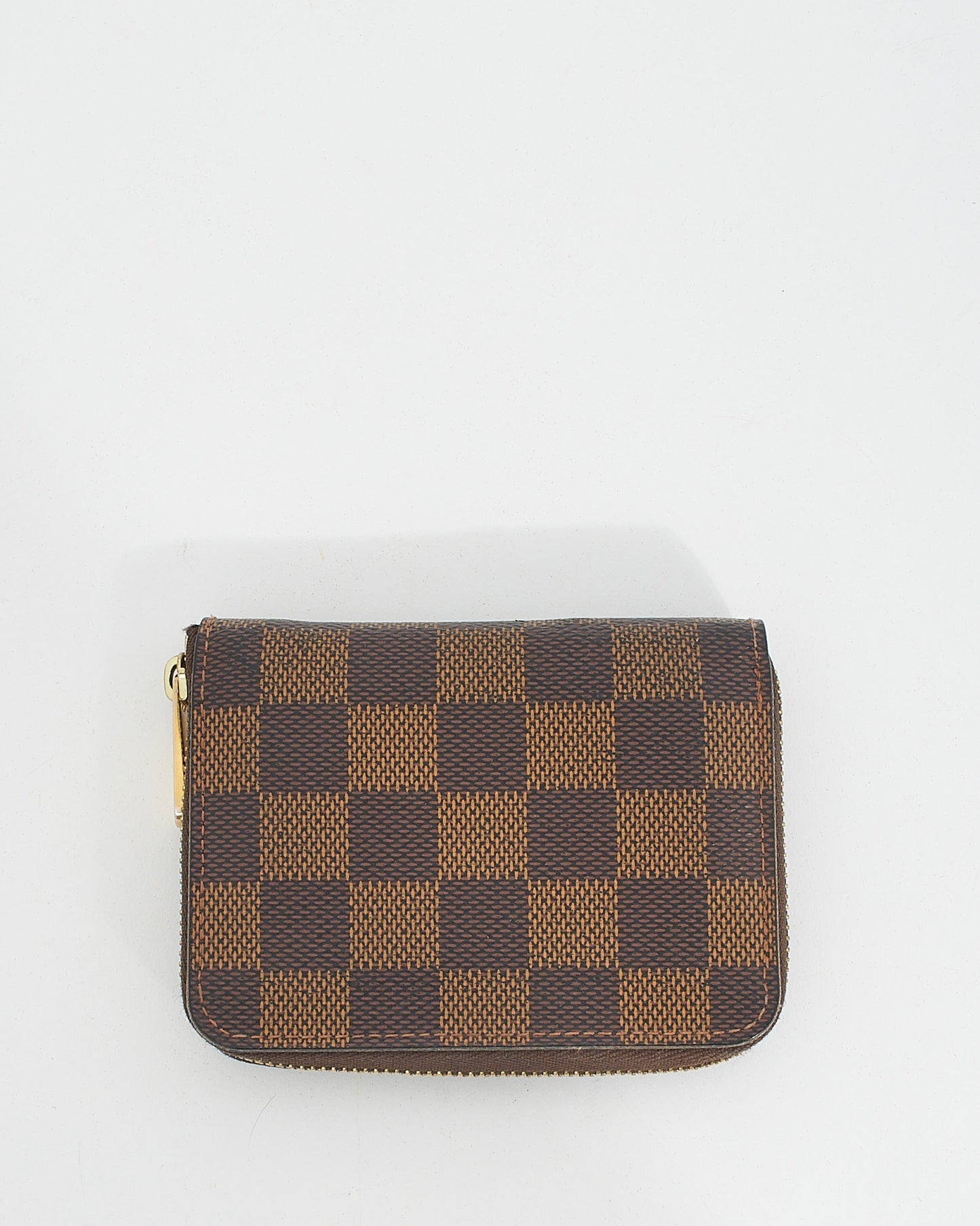 Louis Vuitton Damier Ebene Canvas Small Zippy Wallet