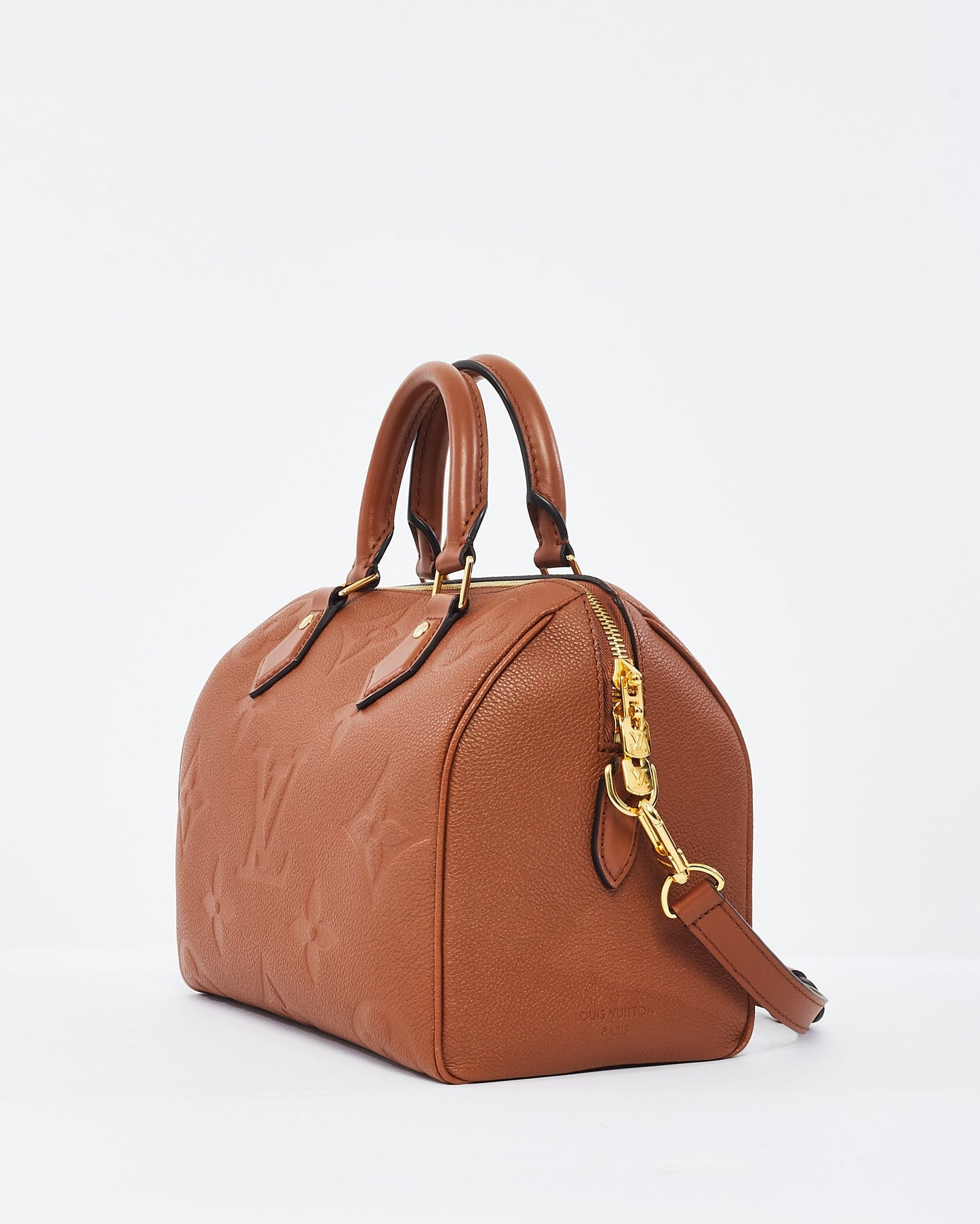 Louis Vuitton Cognac Monogram Empreinte Leather Bandoulière 25
