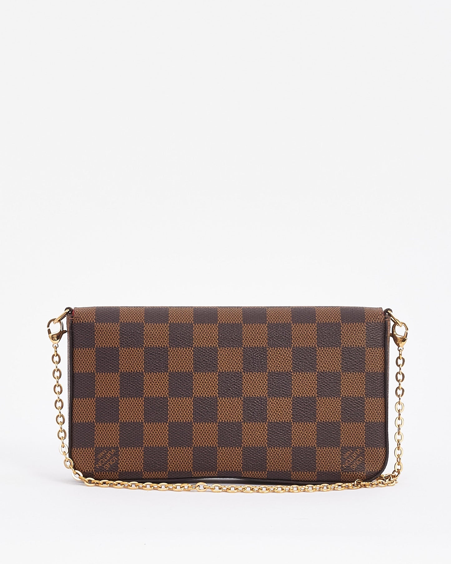 Louis Vuitton Damier Ebene Félicie Pochette Bag with Chain