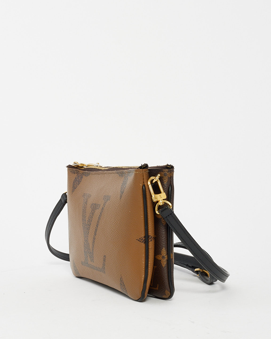 Louis Vuitton Reverse Monogram Canvas Double Zip Pochette