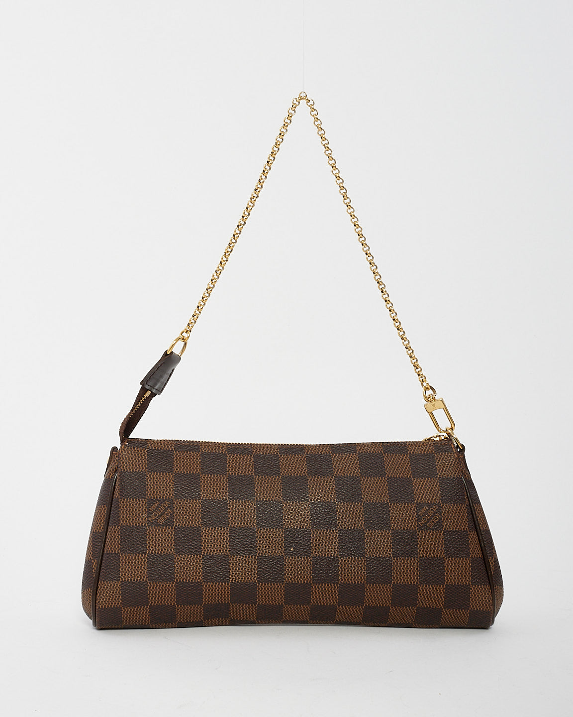 Louis Vuitton Damier Ebene Canvas Eva Clutch Bag
