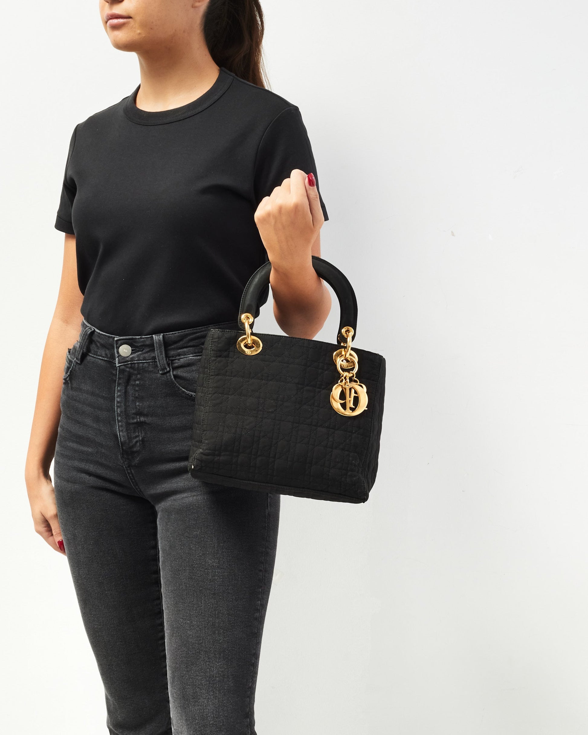Dior Lady Dior Canvas Tote