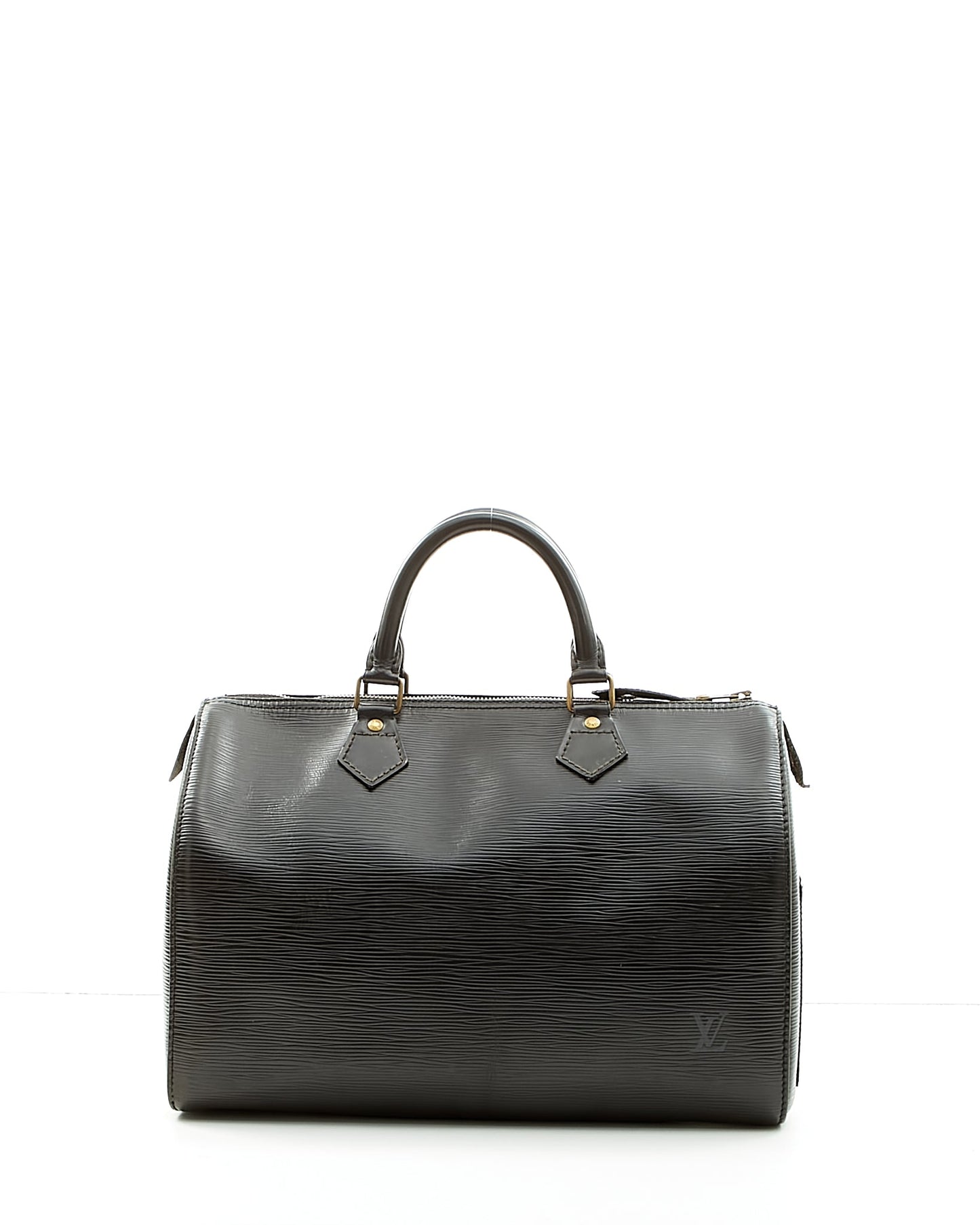 Louis Vuitton Black Epi Leather Speedy 35 Bag