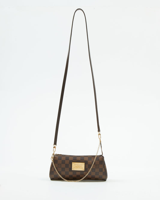 Louis Vuitton Damier Ebene Canvas Eva Clutch Bag