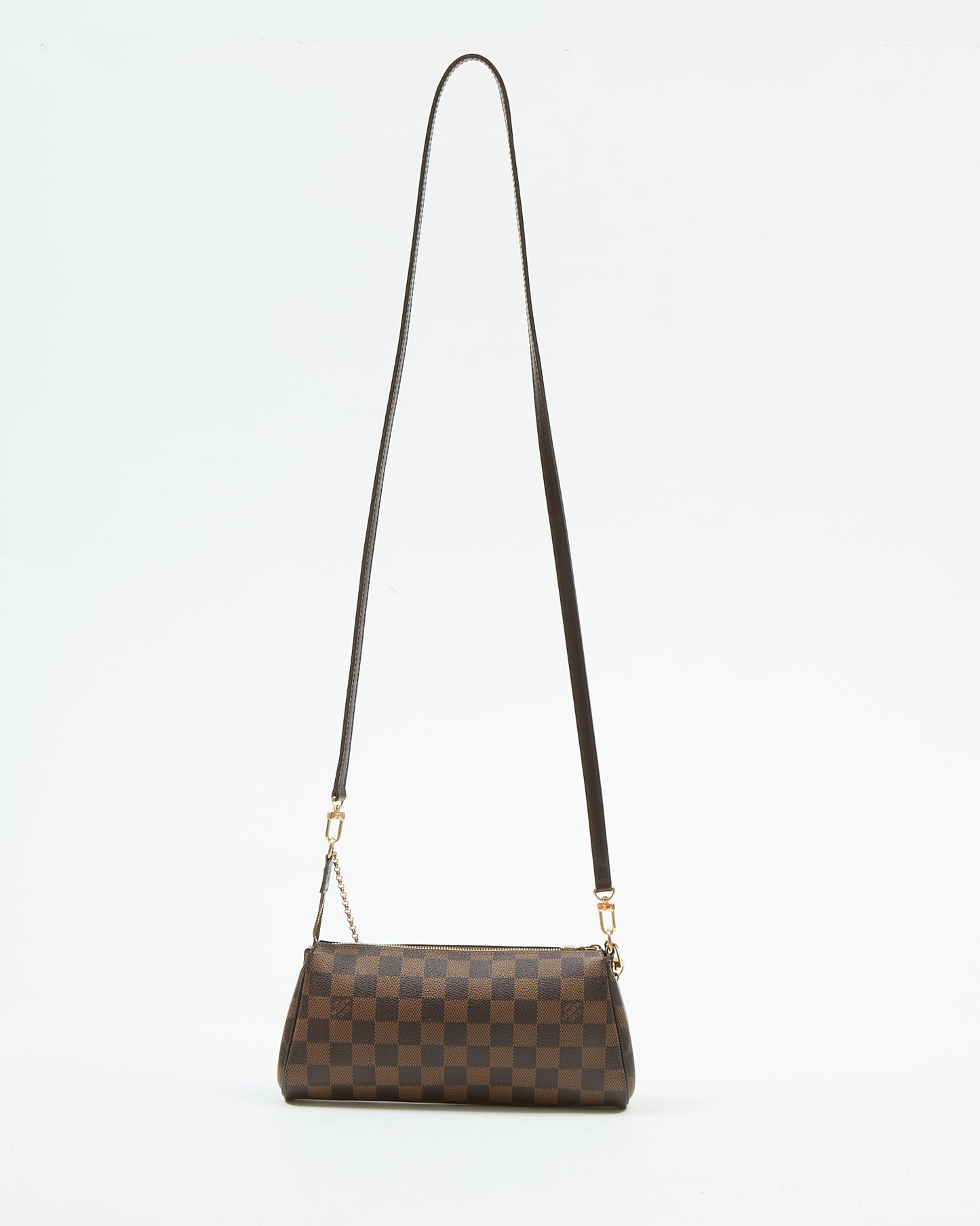Louis Vuitton Damier Ebene Canvas Eva Clutch Bag