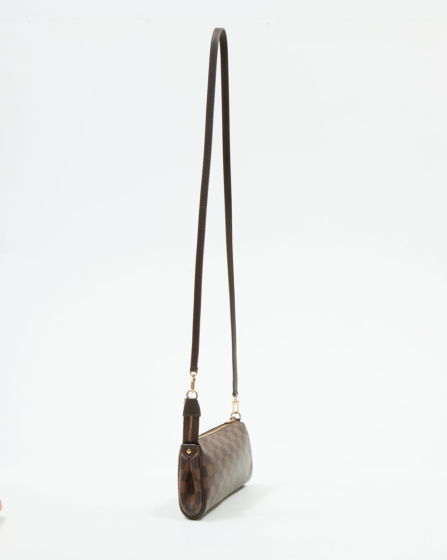 Louis Vuitton Damier Ebene Canvas Eva Clutch Bag