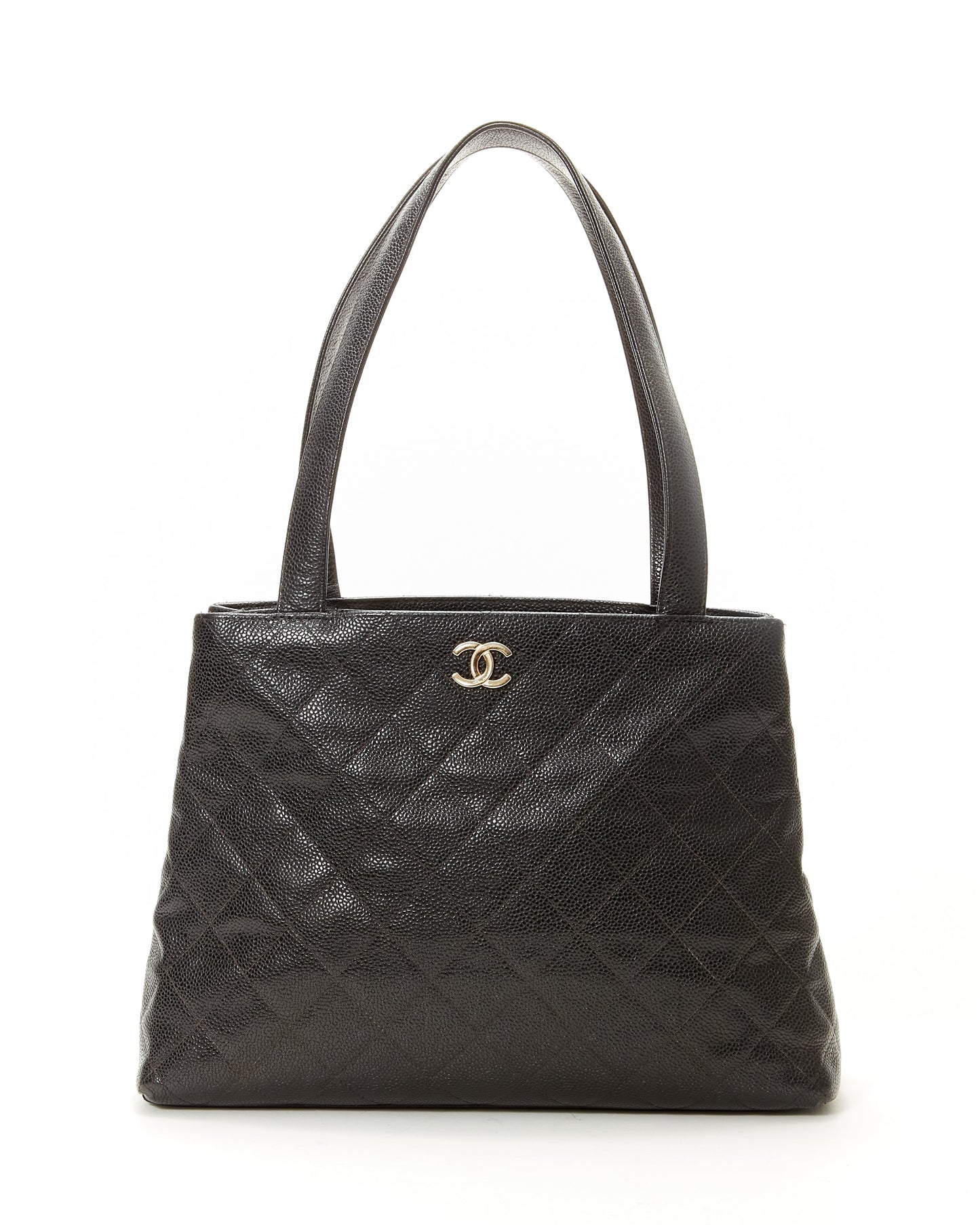 Chanel Black   Caviar Quilted Tote Bag