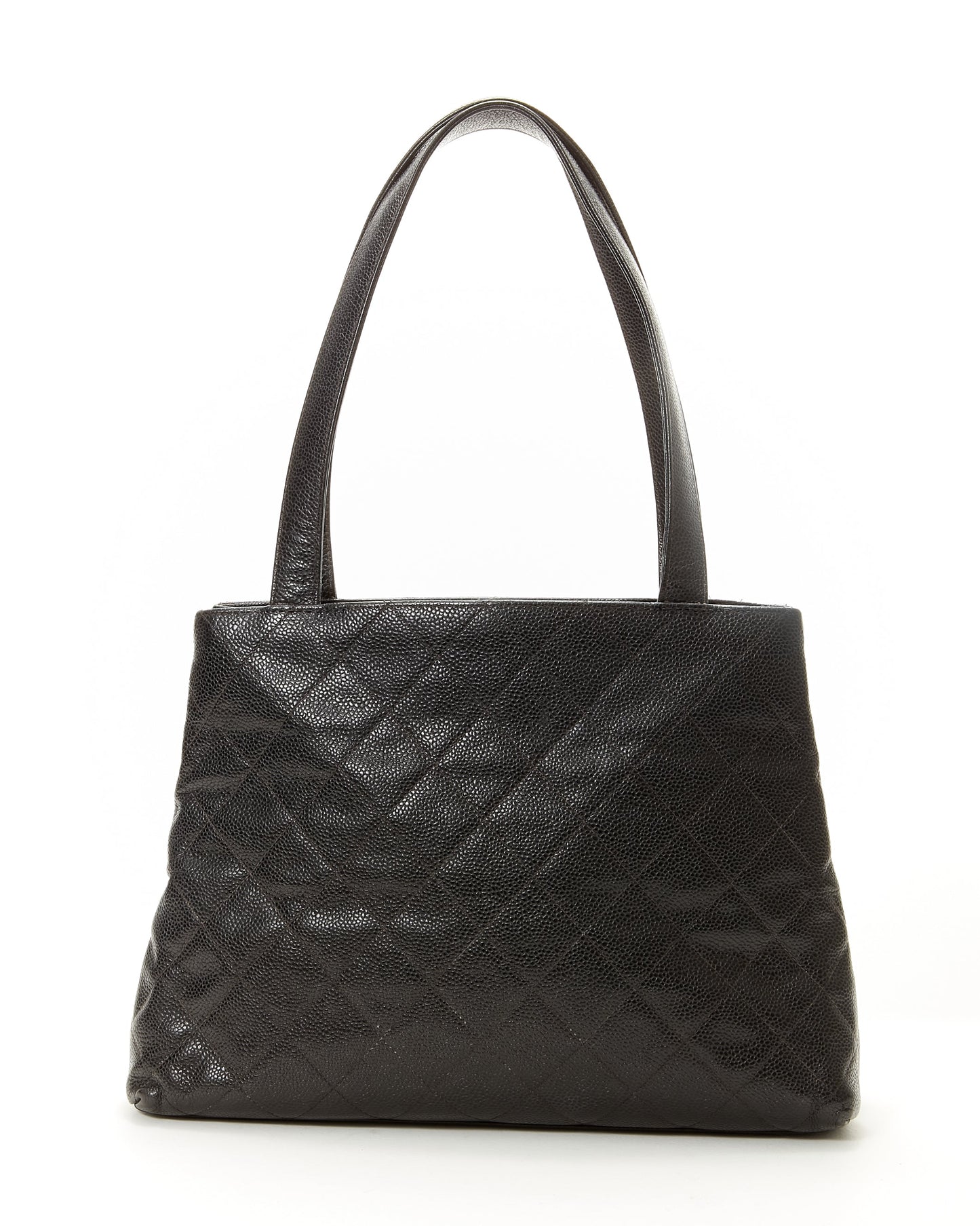 Chanel Black   Caviar Quilted Tote Bag