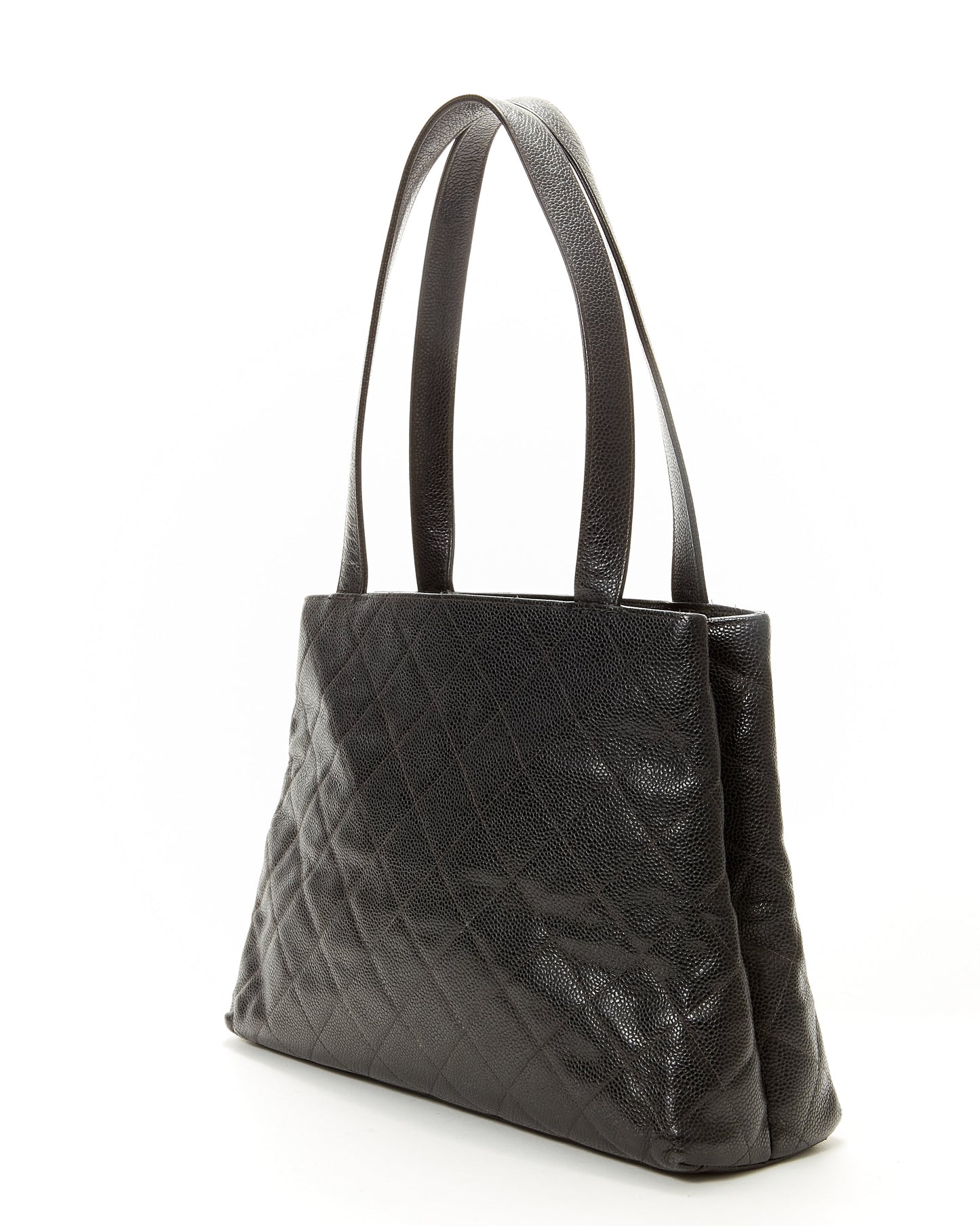 Chanel Black   Caviar Quilted Tote Bag