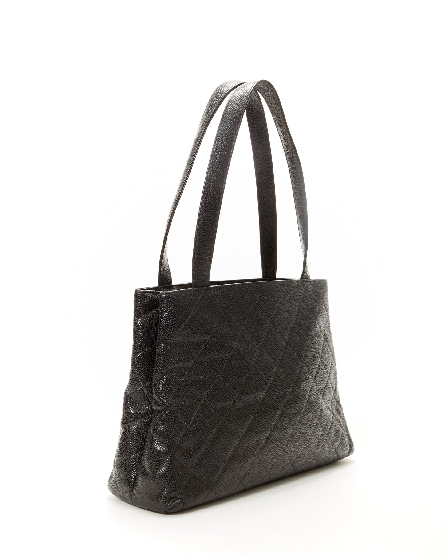 Chanel Black   Caviar Quilted Tote Bag