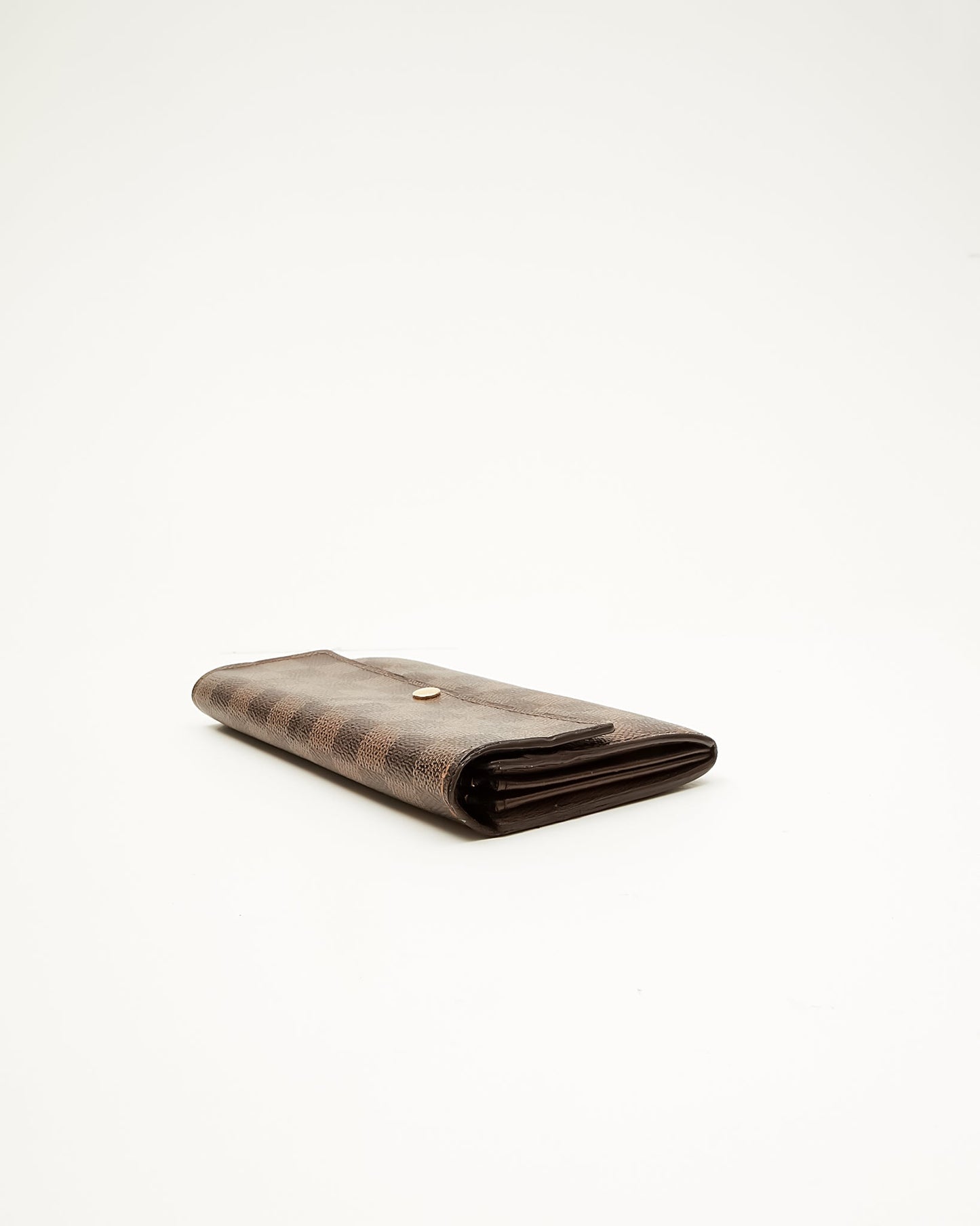 Louis Vuitton Damier Ebene Canvas Elise Wallet