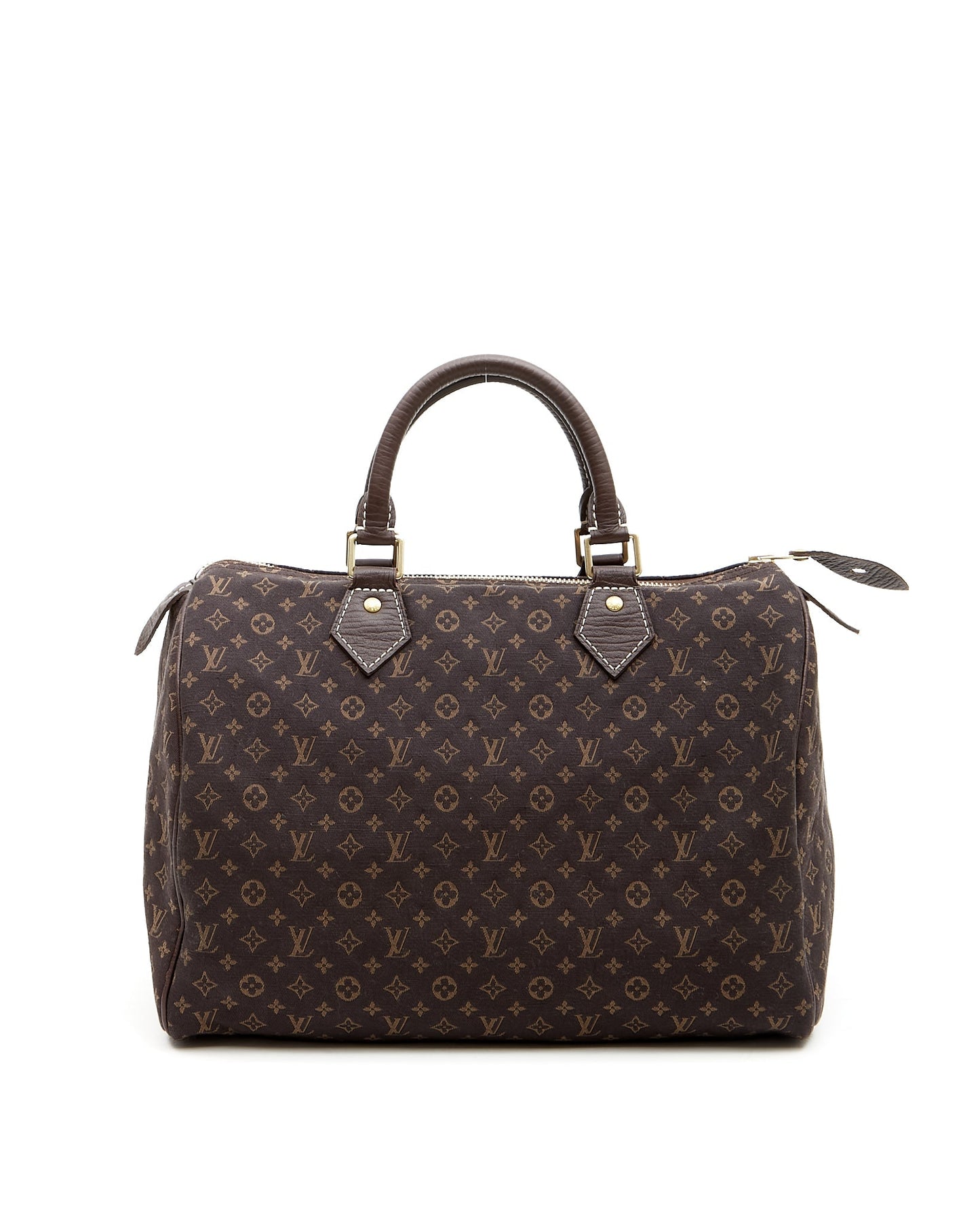 Louis Vuitton Brown Canvas Monogram Mini Lin Speedy 30 Bag