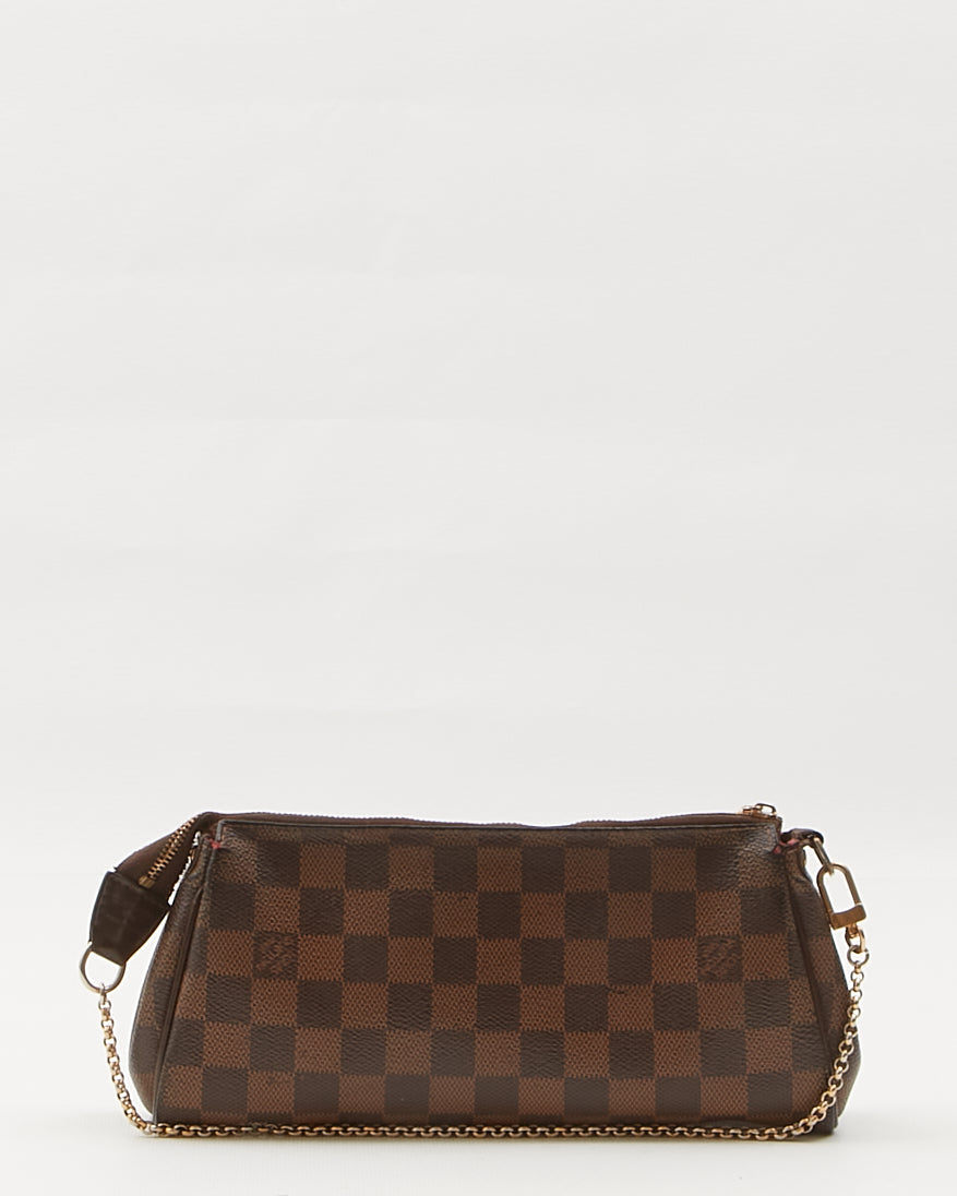 Louis Vuitton Damier Ebene Canvas Eva Clutch Bag