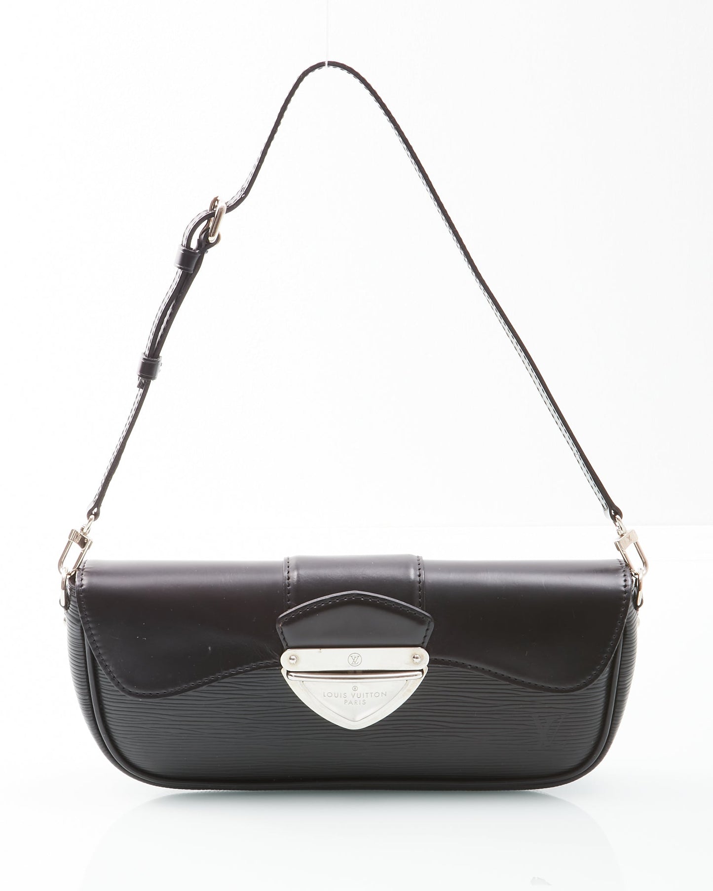 Louis Vuitton Black Epi Leather Pochette Montaigne Shoulder Bag