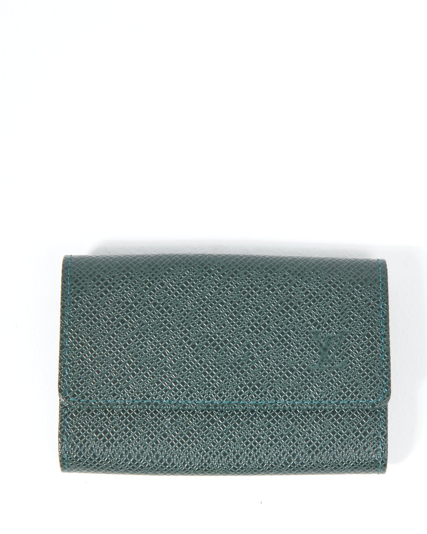 Louis Vuitton Hunter Green Taiga Leather Key Holder