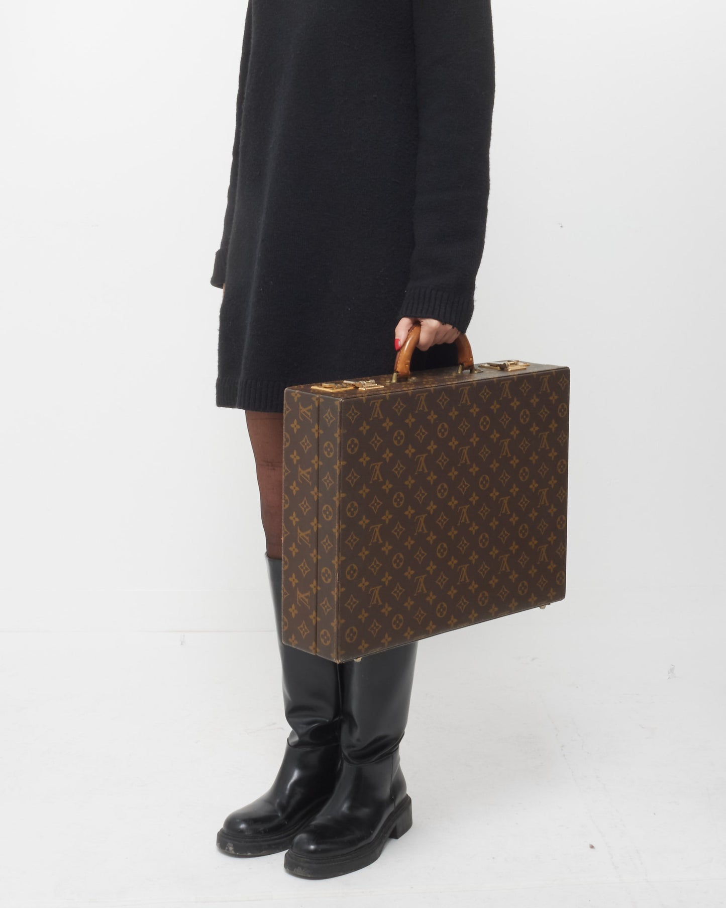 Louis Vuitton Monogram Coated Canvas Trunk Briefcase