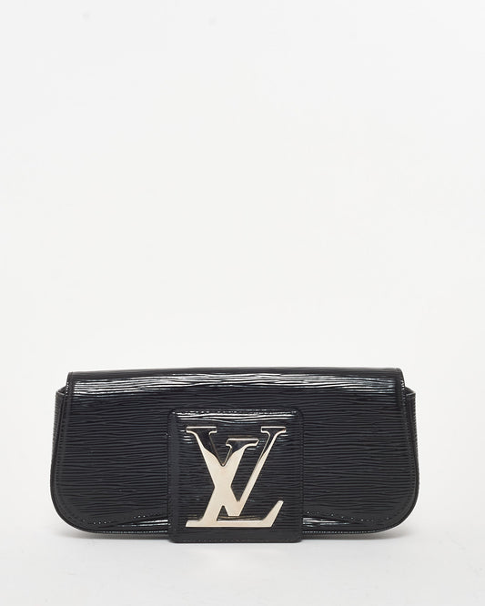 Louis Vuitton Black Electric Epi Vernis Leather Sobe Clutch Bag