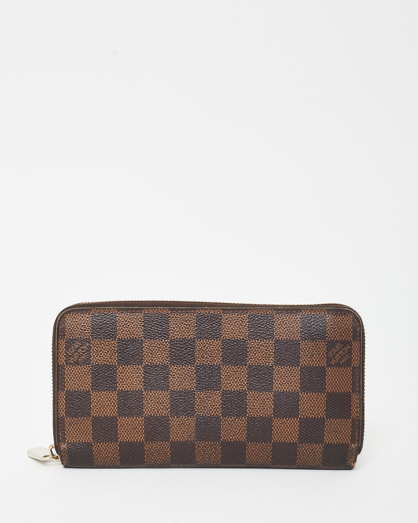 Louis Vuitton Damier Ebene Coated Canvas Long Zip Wallet