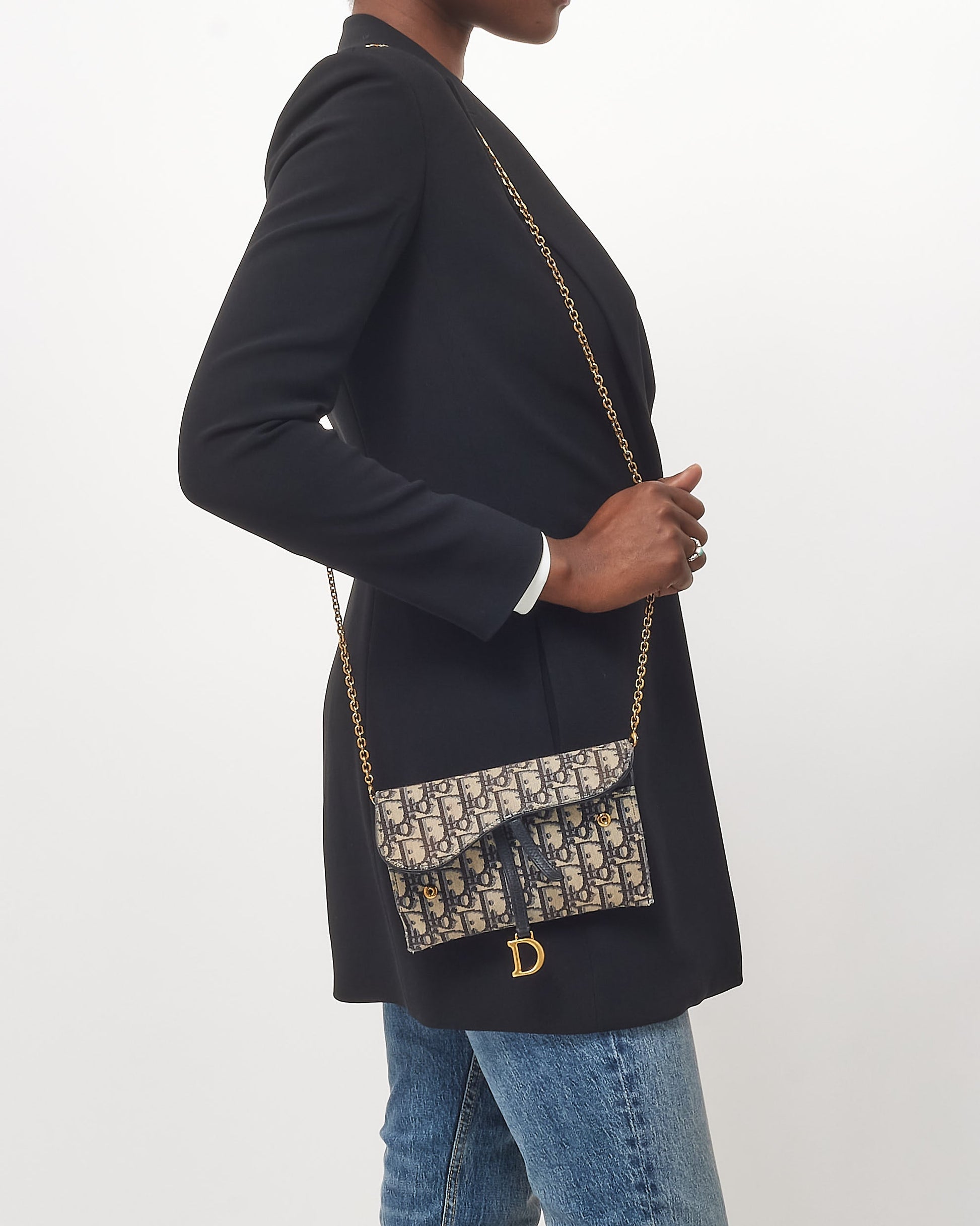Dior Chain Canvas Crossbody