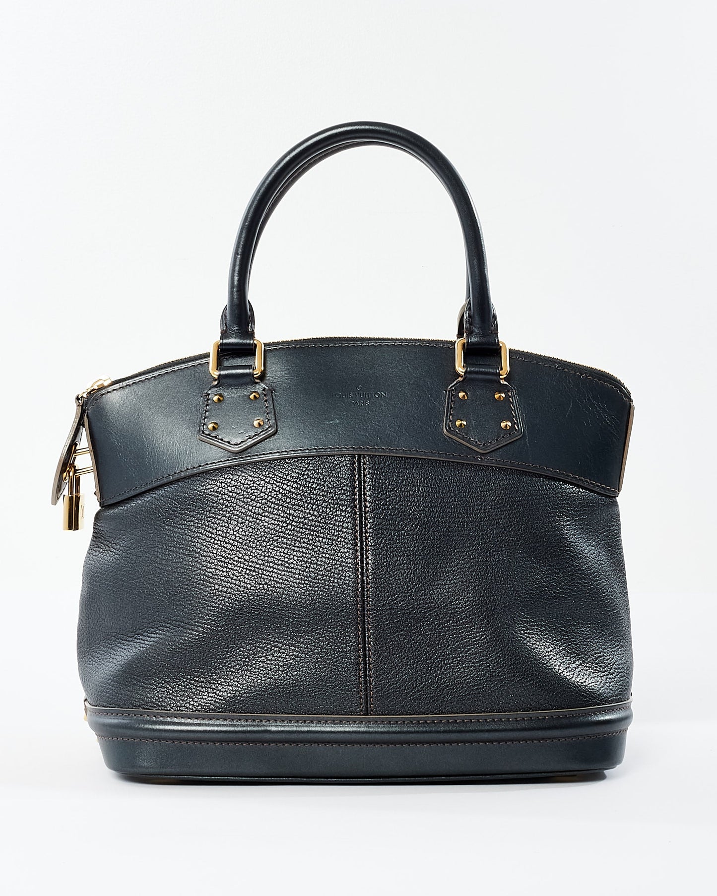 Louis Vuitton Chrome Leather Suhali Lock It PM Bag