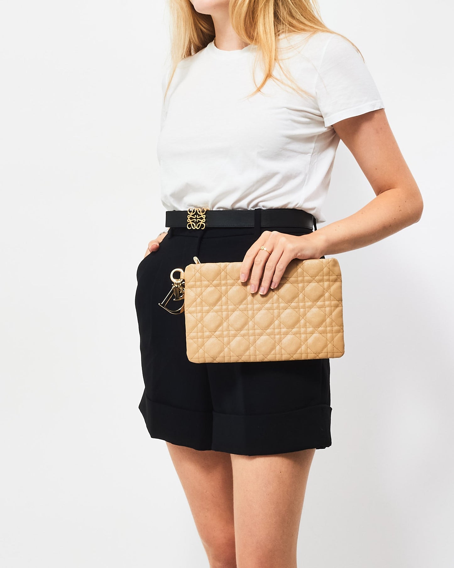 Dior Quilted Canvas Clutch