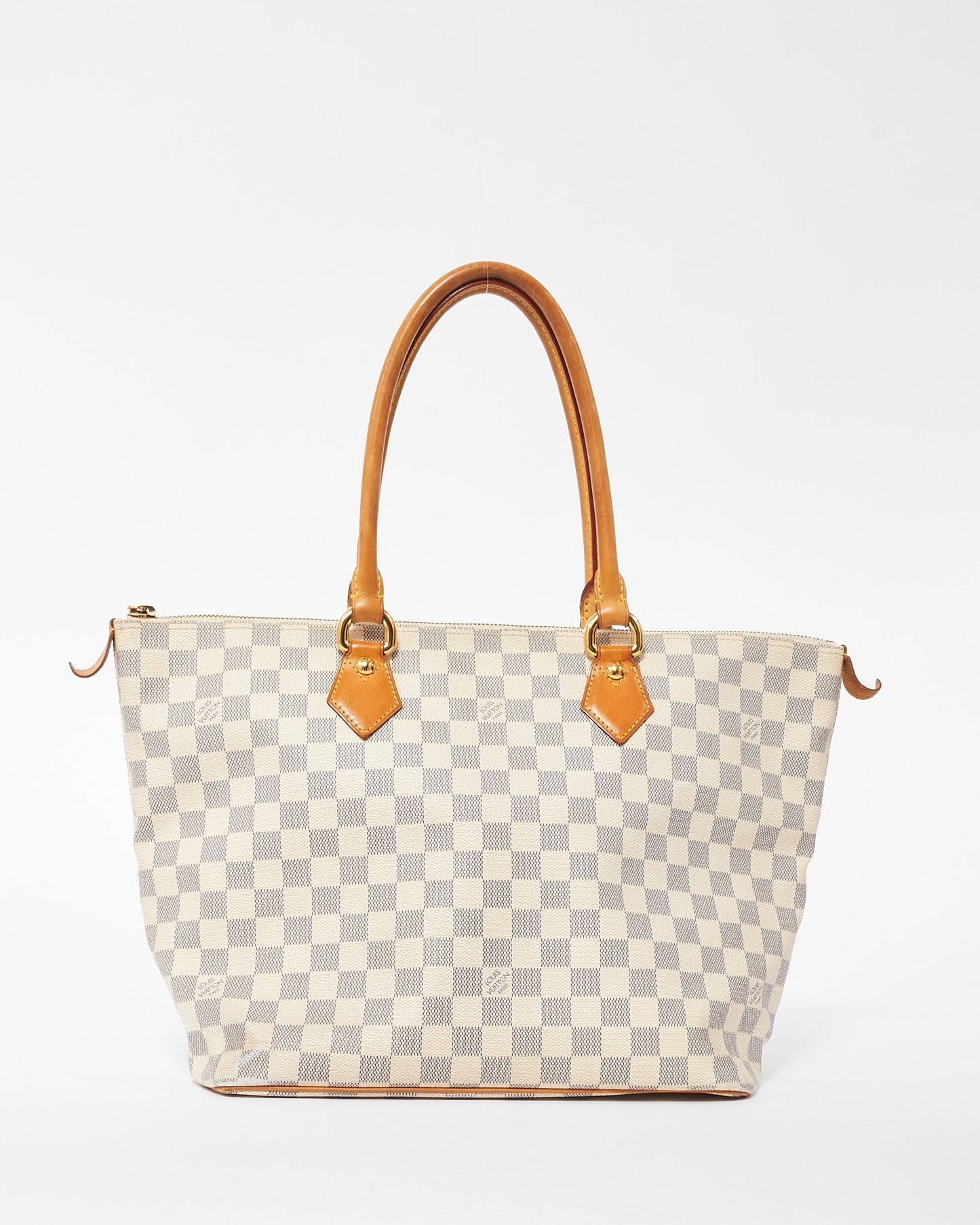 Louis Vuitton Damier Azur Coated Canvas Saleya MM Tote Bag