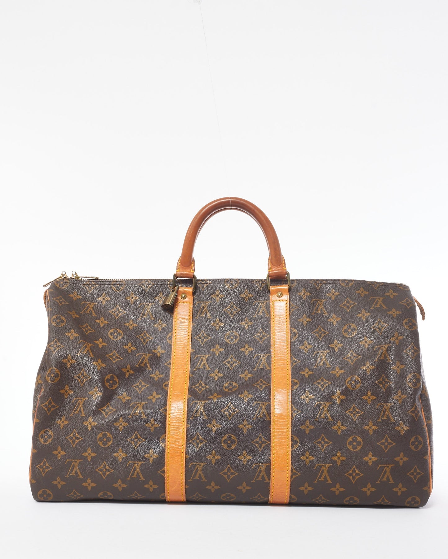 Louis Vuitton Monogram Coated Canvas Keepall 50