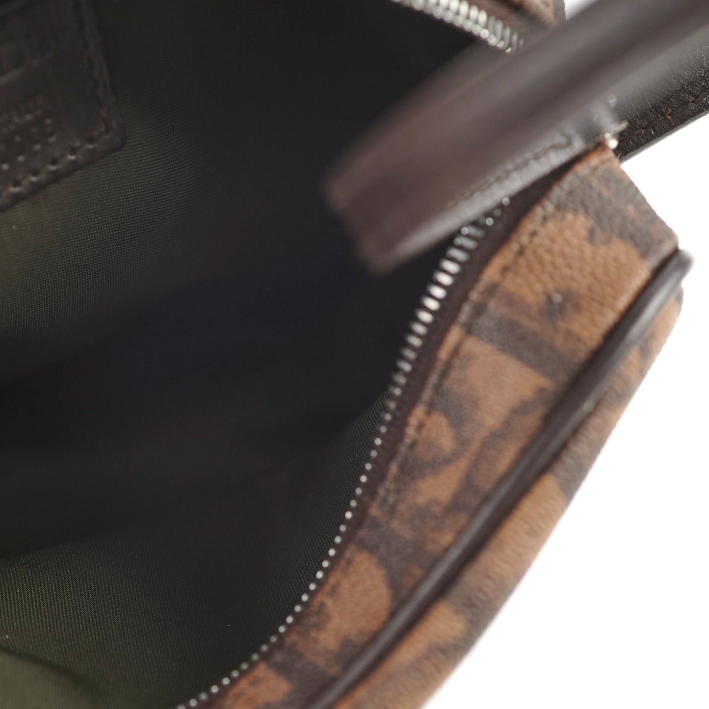 Christian Dior Oblique Mini Brown Pouch 2005