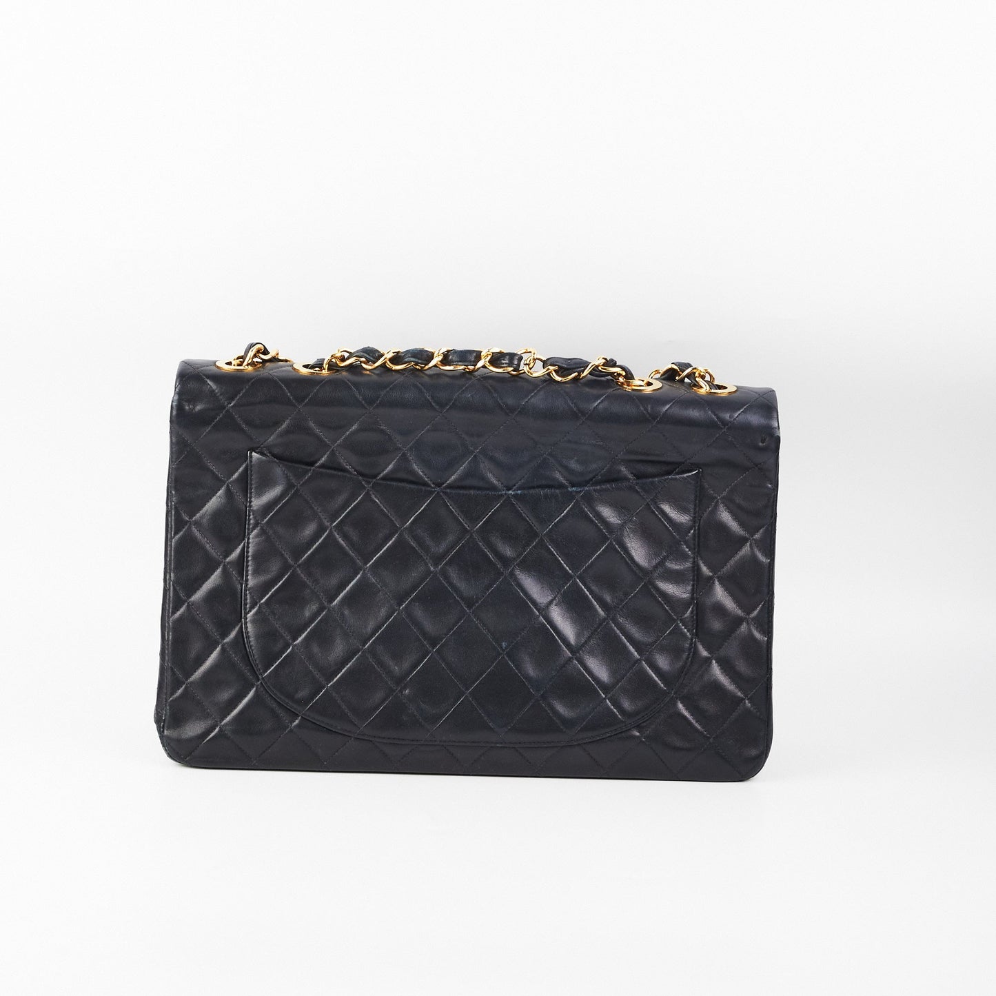 Chanel Maxi  Flap Black 24k Gold
