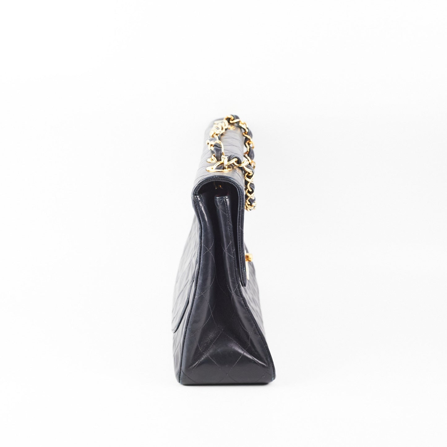 Chanel Maxi  Flap Black 24k Gold