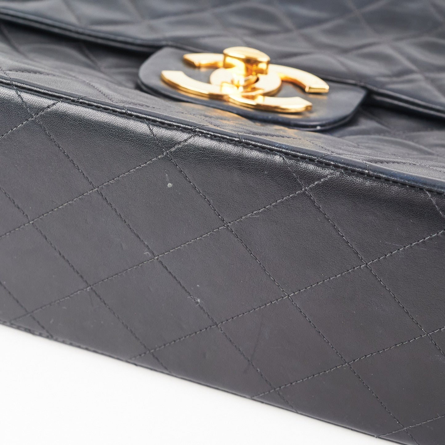 Chanel Maxi  Flap Black 24k Gold
