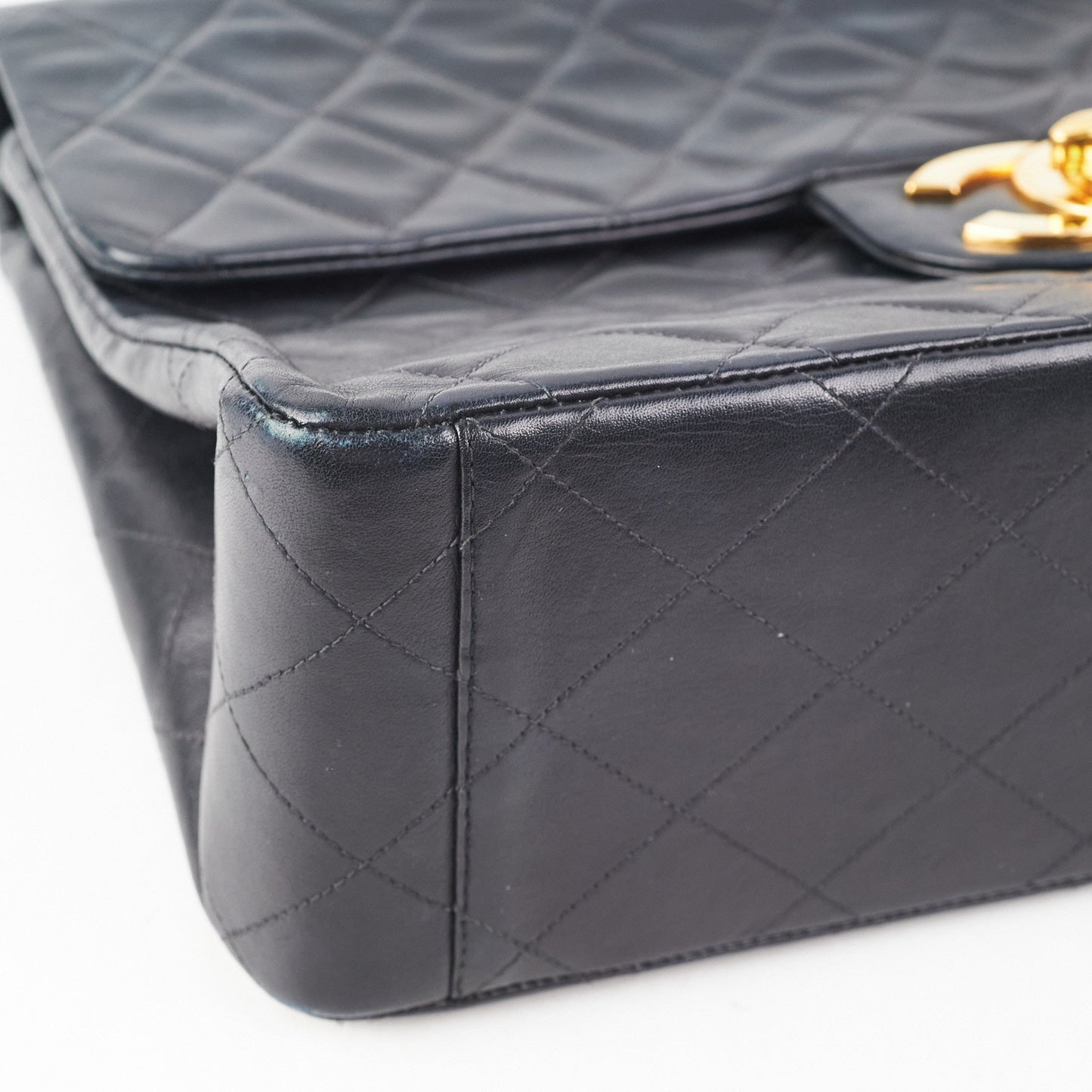Chanel Maxi  Flap Black 24k Gold