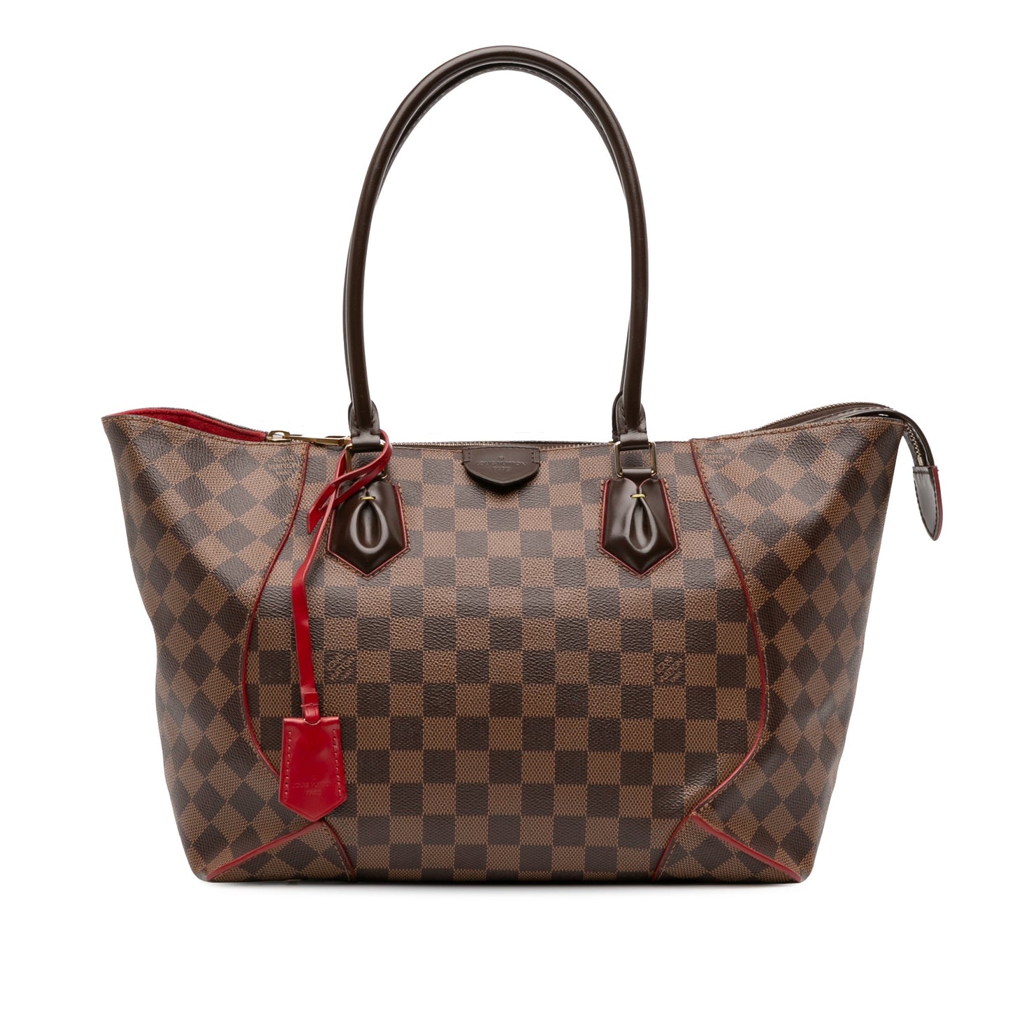 Brown Louis Vuitton Damier Ebene Caissa MM Tote Bag