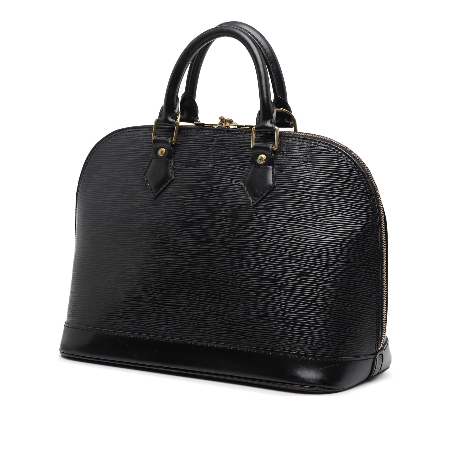 Black Louis Vuitton Epi Alma PM Handbag