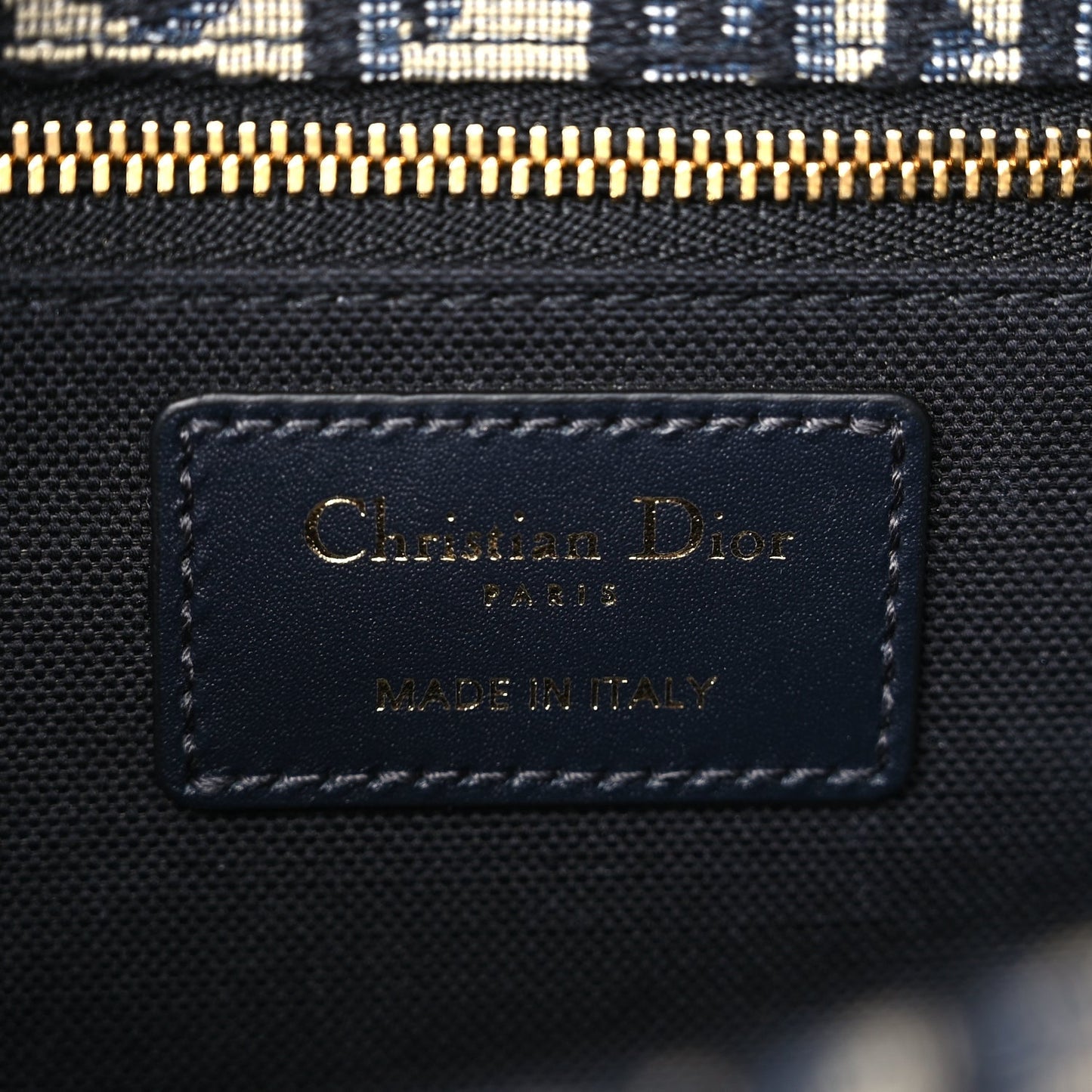 Christian Dior Oblique 30 Montaigne Flap Bag Blue