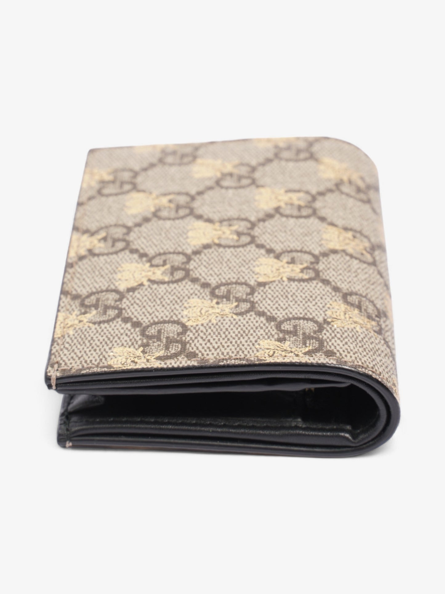 Gucci Card Case Wallet GG Supreme Bee Coated Canvas