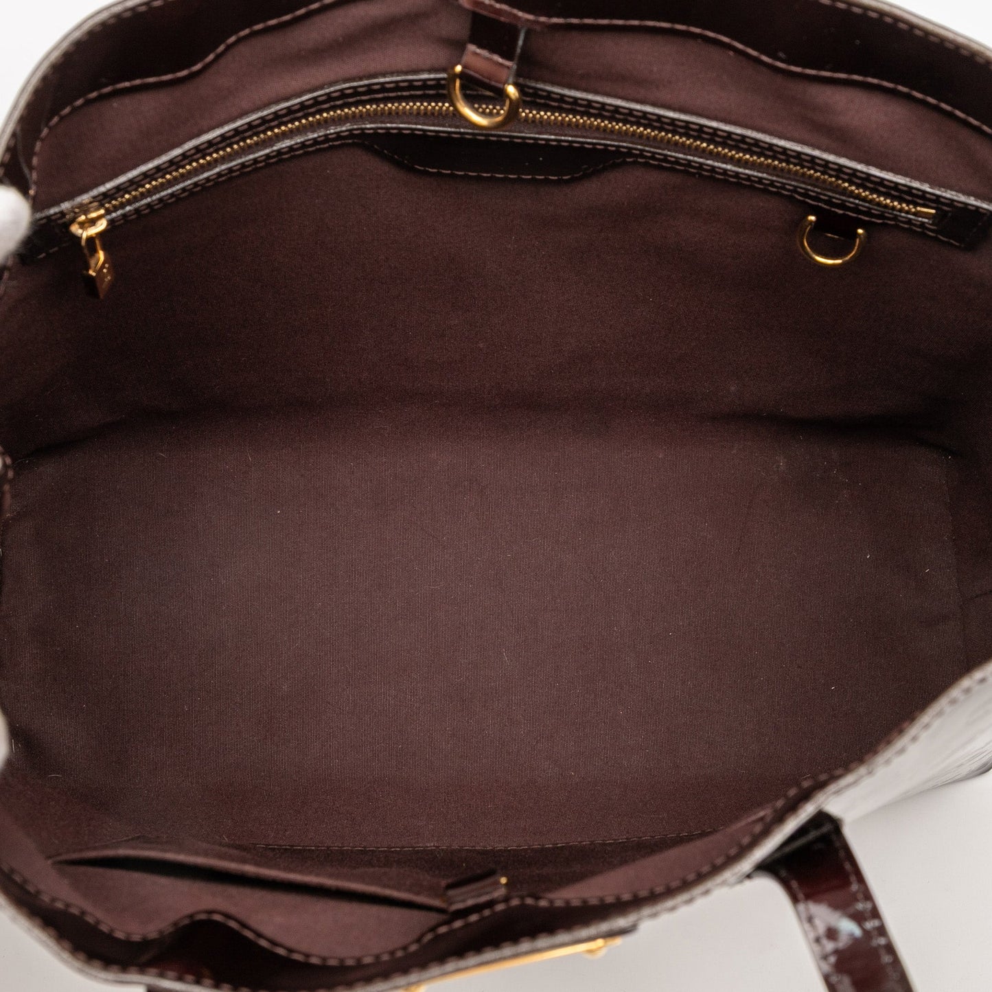 Purple Louis Vuitton Monogram Vernis Wilshire MM Tote Bag