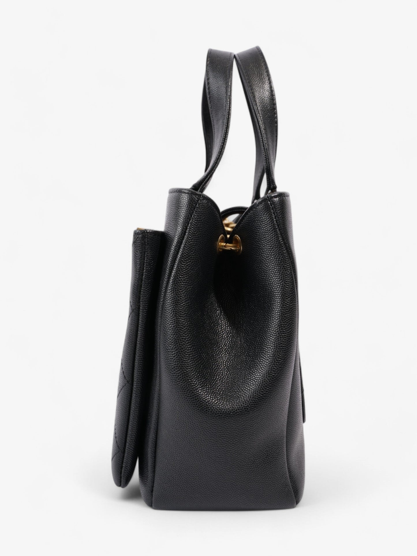 Chanel Framed Business Affinity Bag Black Caviar Leather