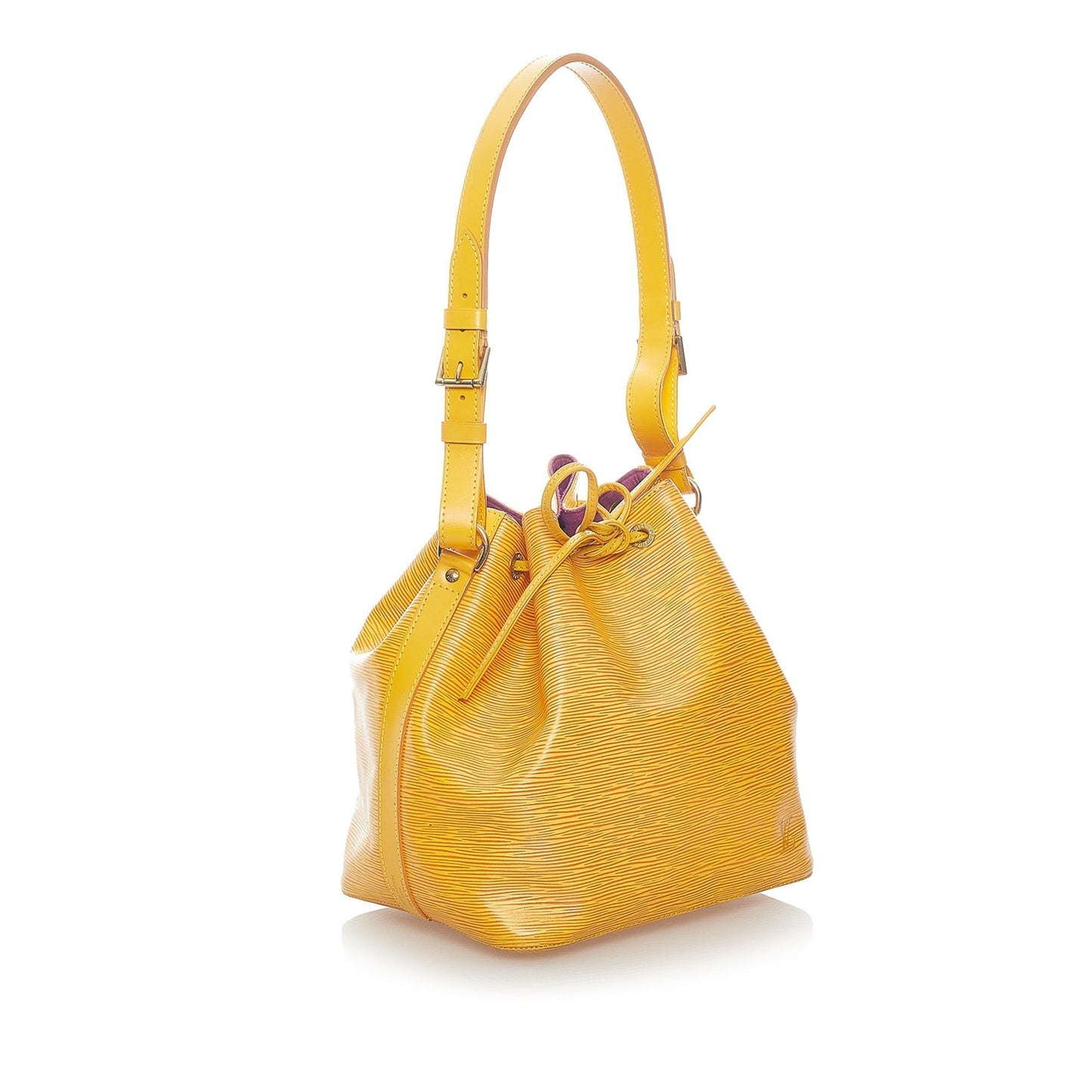 LOUIS VUITTON Epi Petit Noe Yellow Handbag