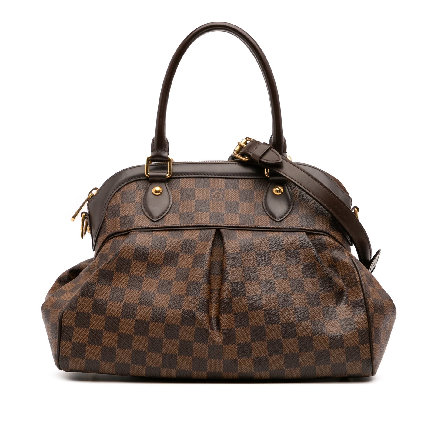 Brown Louis Vuitton Damier Ebene Trevi PM Satchel