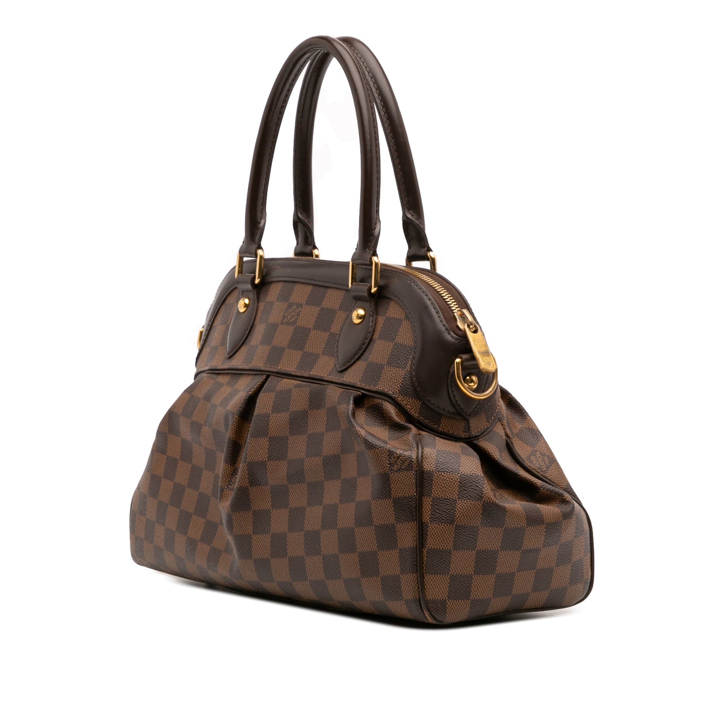 Brown Louis Vuitton Damier Ebene Trevi PM Satchel