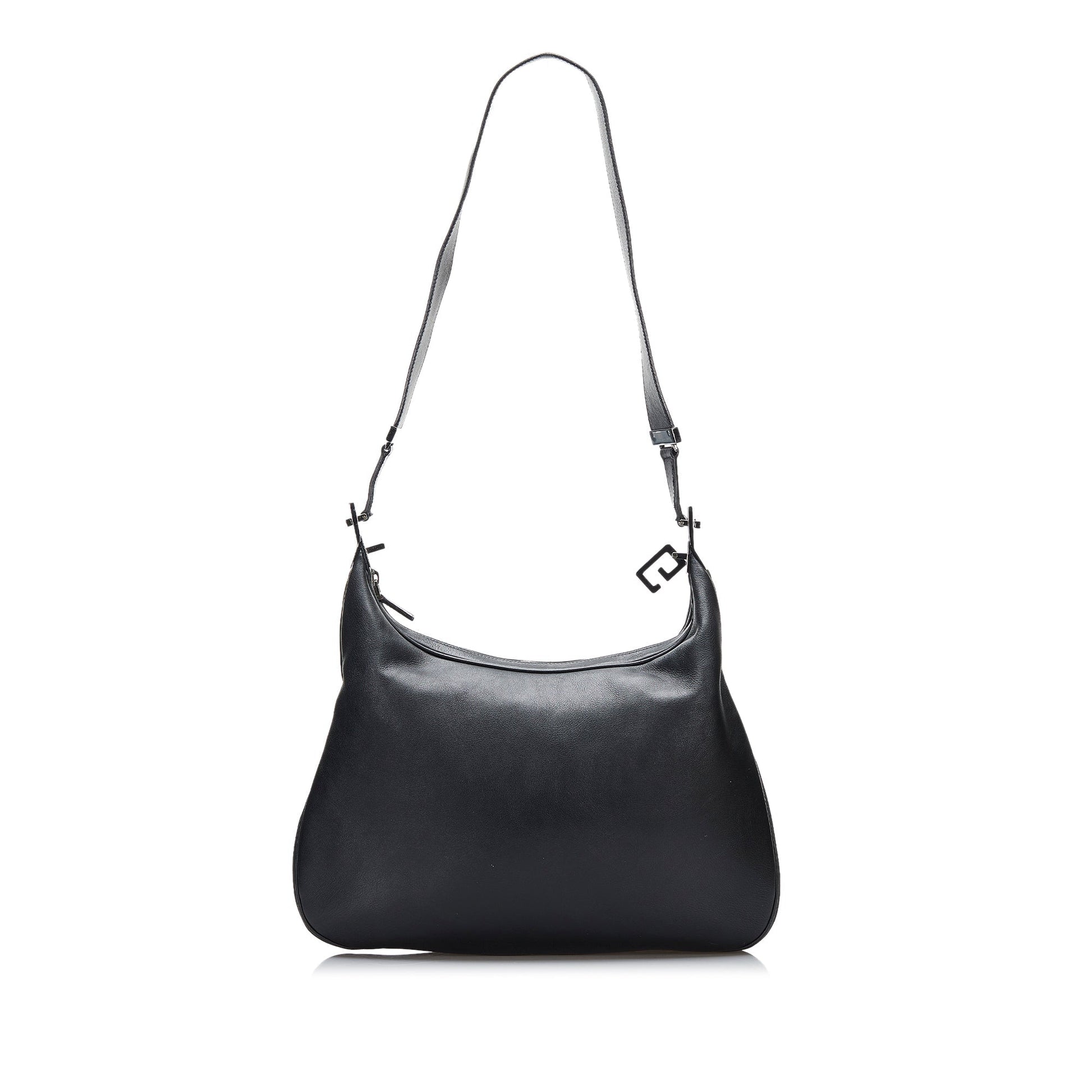 Gucci Black Leather Shoulder Bag Style 2