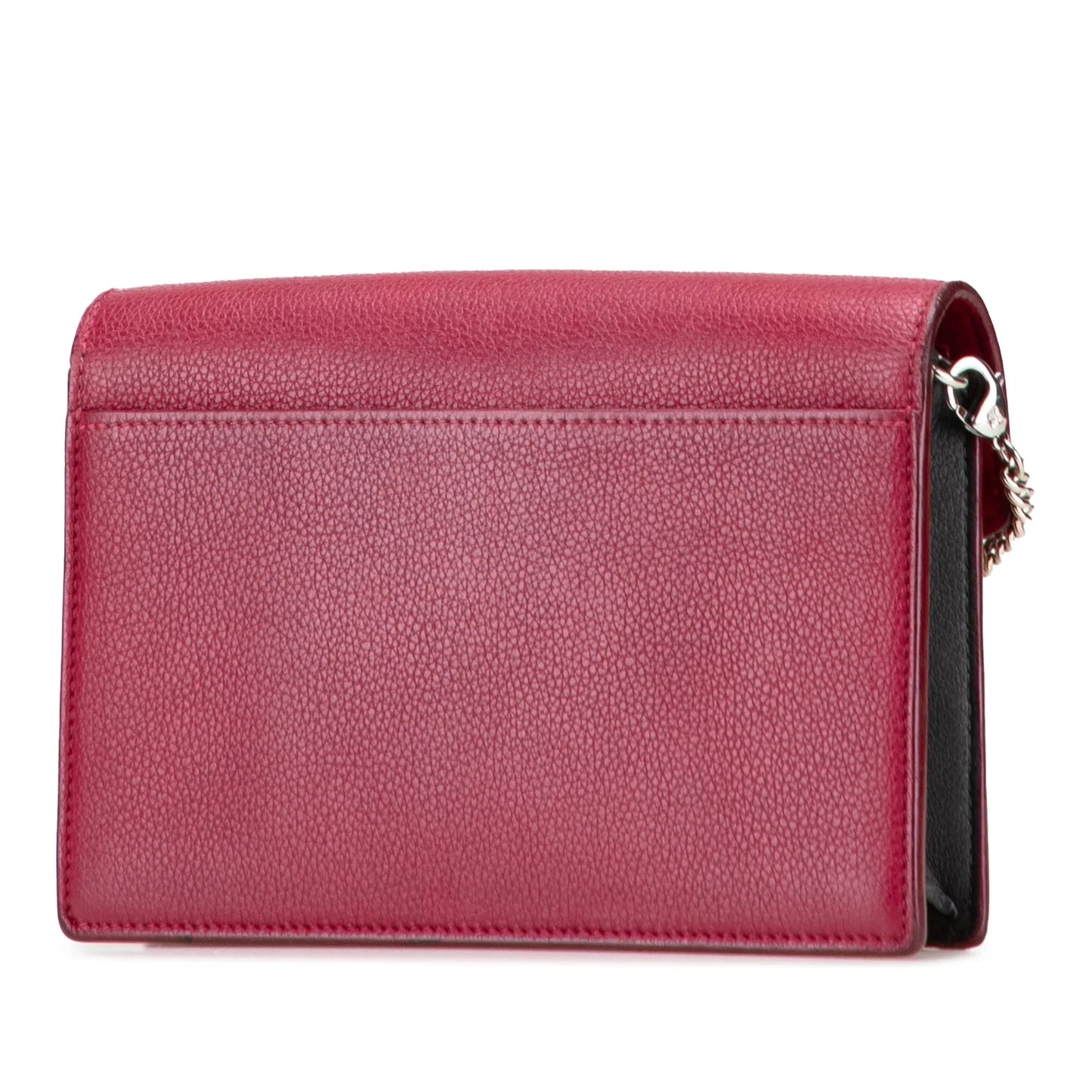 Red Louis Vuitton Bicolor Leather MyLockMe Chain Pochette Crossbody Bag
