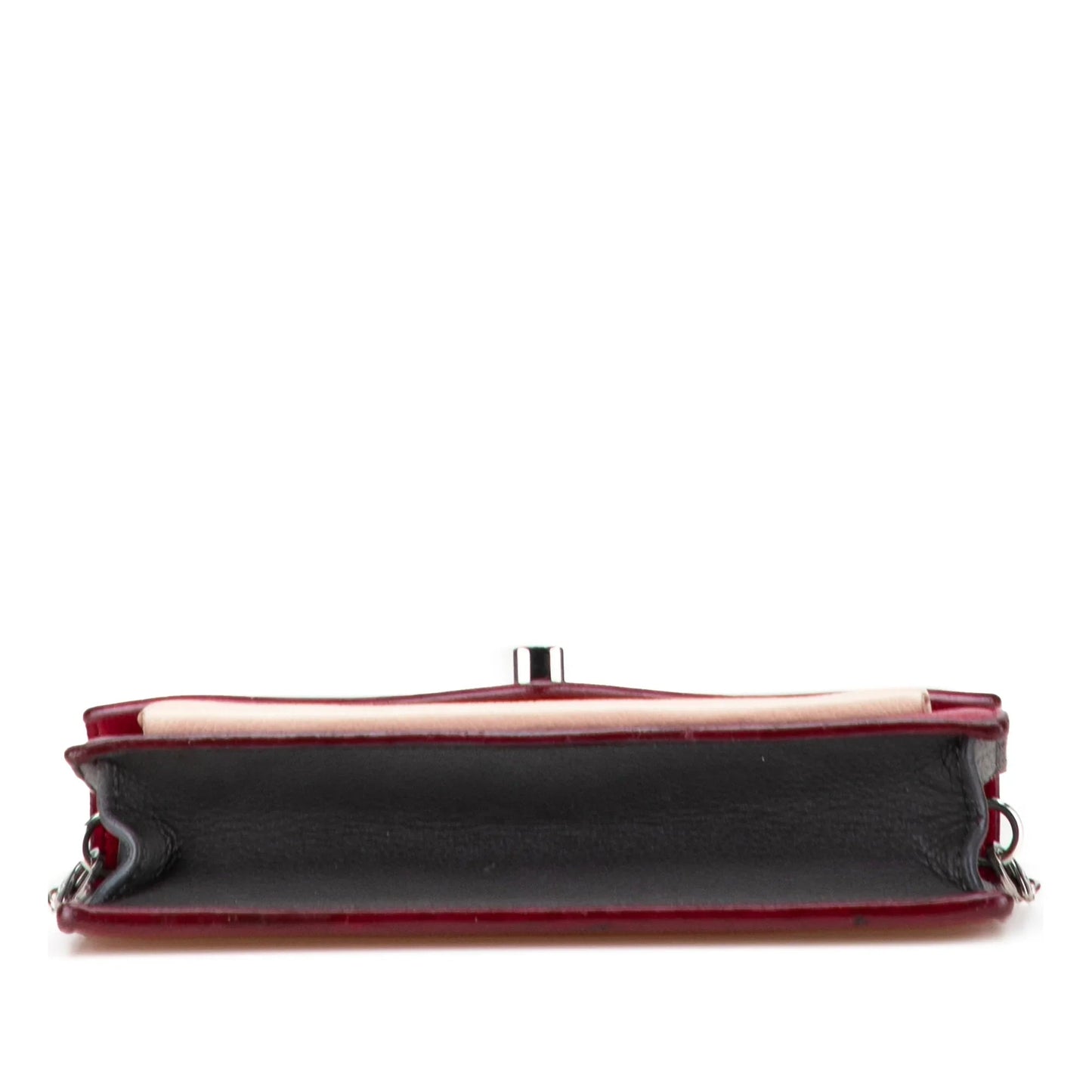 Red Louis Vuitton Bicolor Leather MyLockMe Chain Pochette Crossbody Bag
