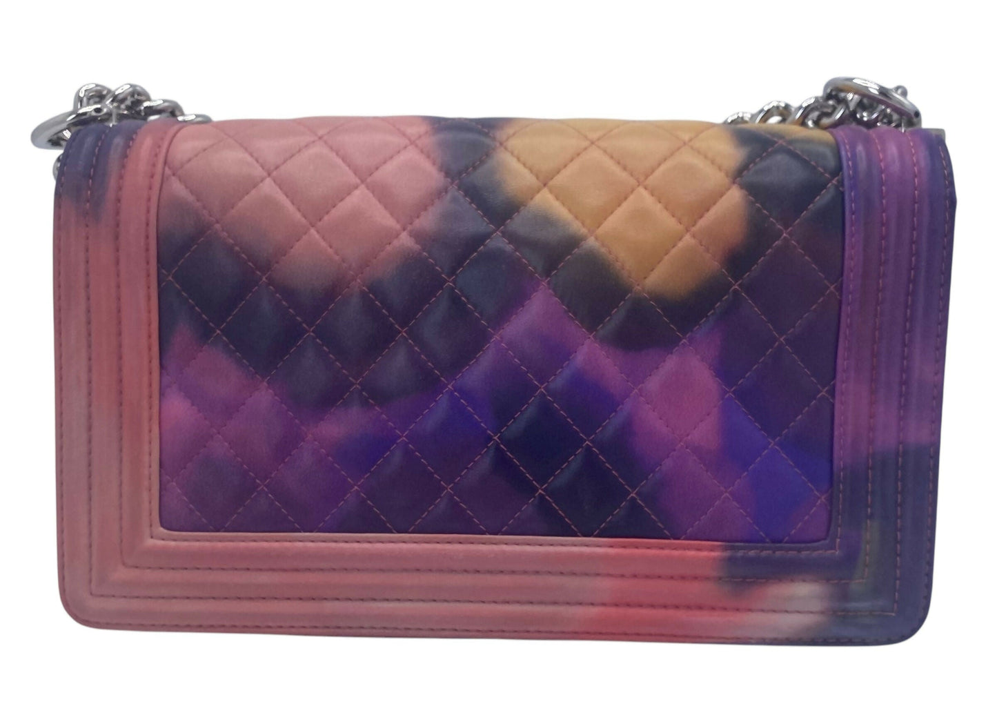 Chanel 15P Limited Edition Flower Power Medium Lambskin Boy Flap Bag