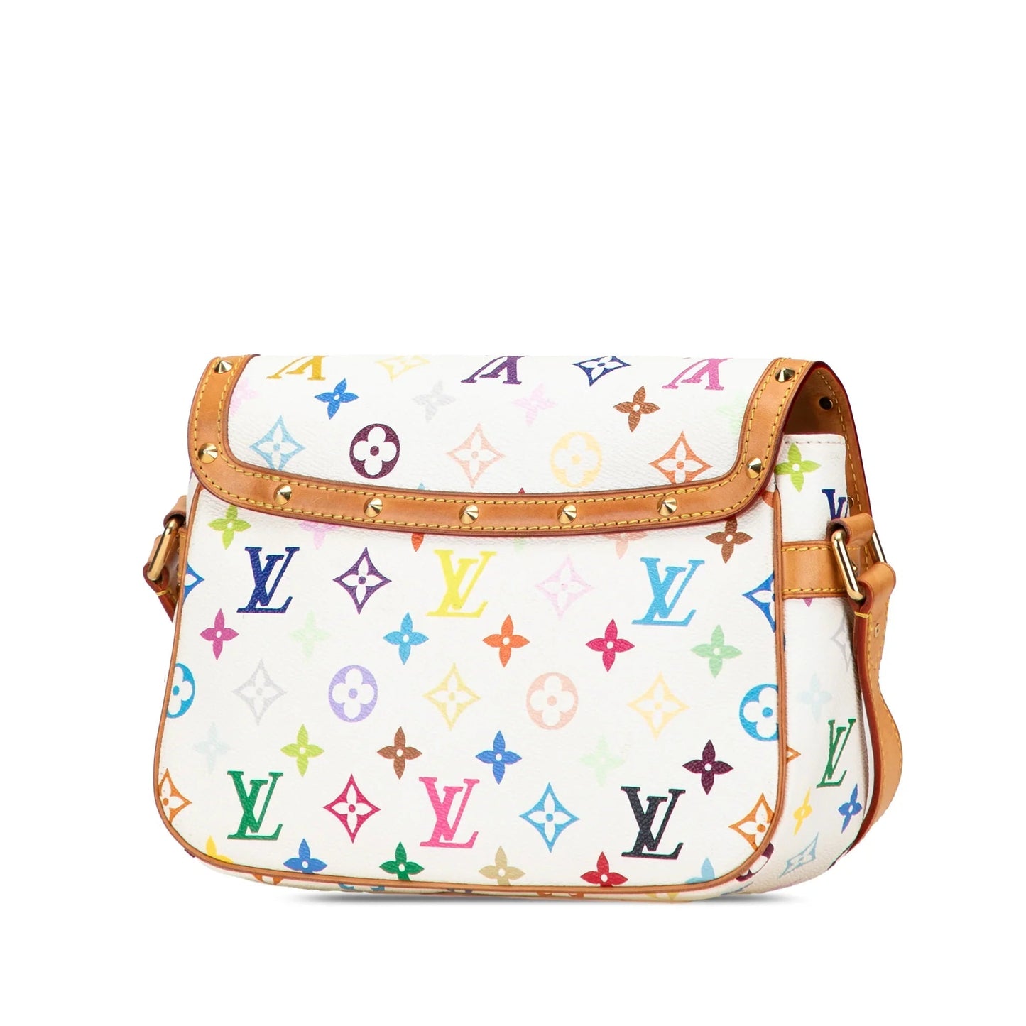 White Louis Vuitton Monogram Multicolore Sologne Crossbody Bag