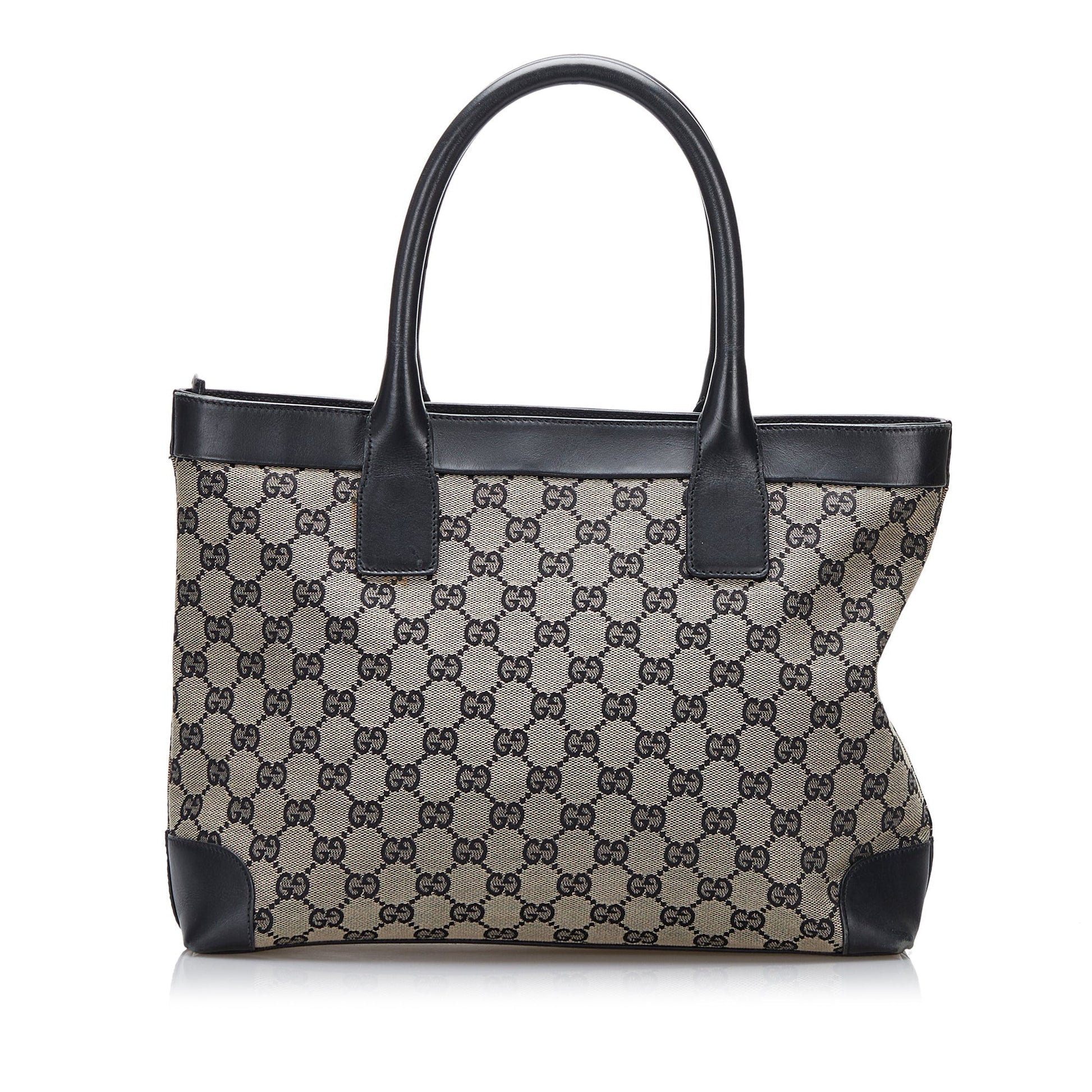 Gucci Leather Canvas Tote Style 36