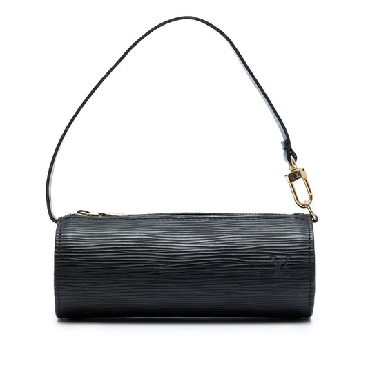 Black Louis Vuitton Epi Pochette Papillon Handbag
