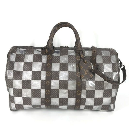 LOUIS VUITTON Boston Duffel bag M20864 Monogram Canvas, Plastics Brown monogram chess Keepall bandouliere 50