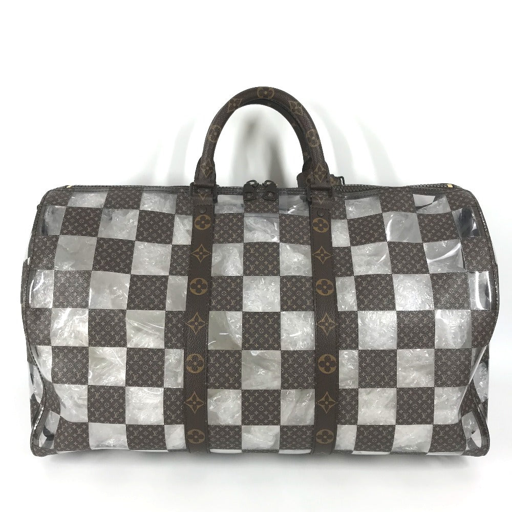 LOUIS VUITTON Boston Duffel bag M20864 Monogram Canvas, Plastics Brown monogram chess Keepall bandouliere 50